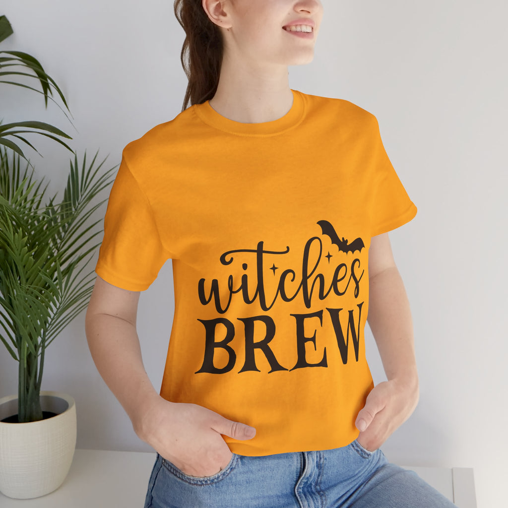 Witches Brew Halloween Tee — Spooky Bat Graphic T-Shirt