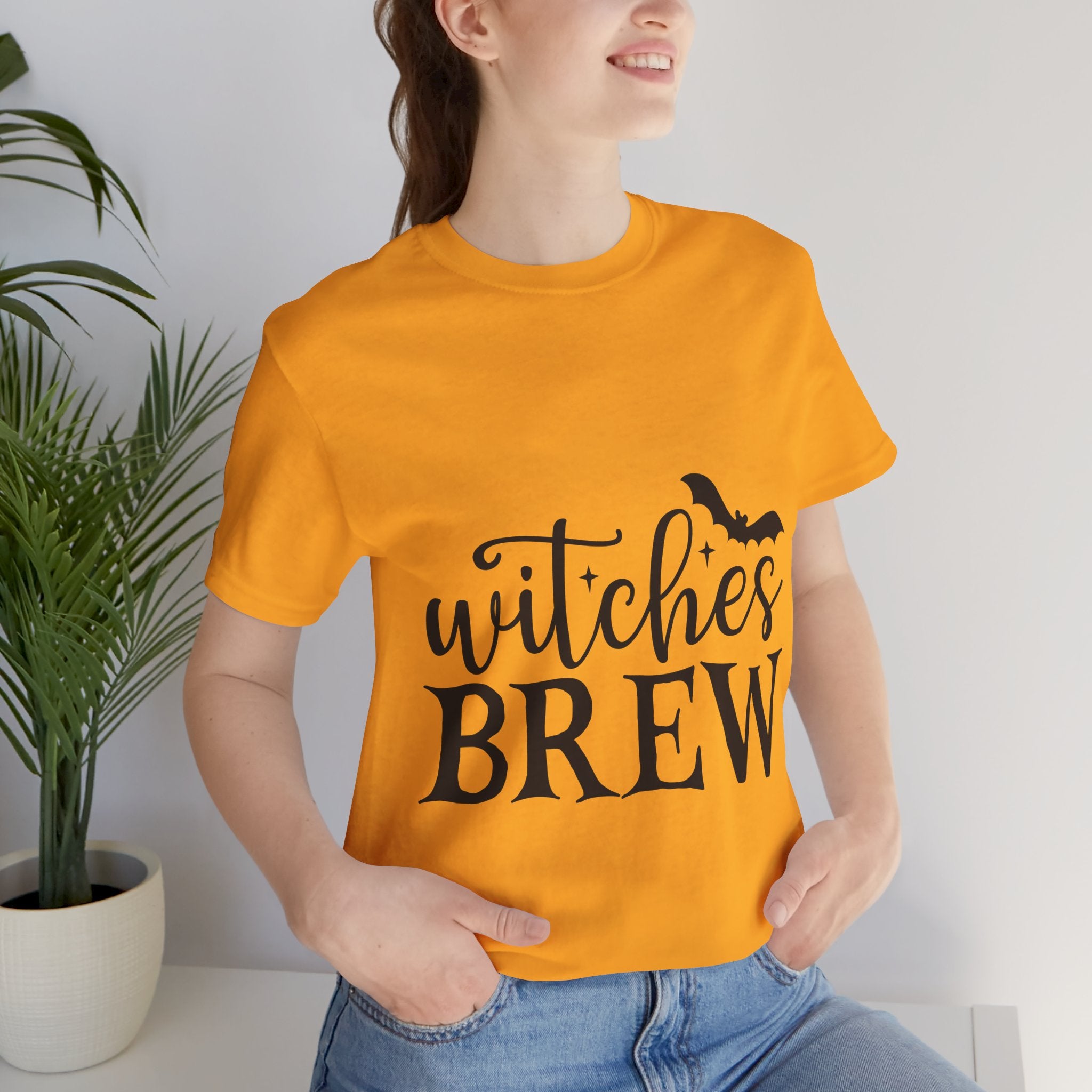 Witches Brew Halloween Tee — Spooky Bat Graphic T-Shirt