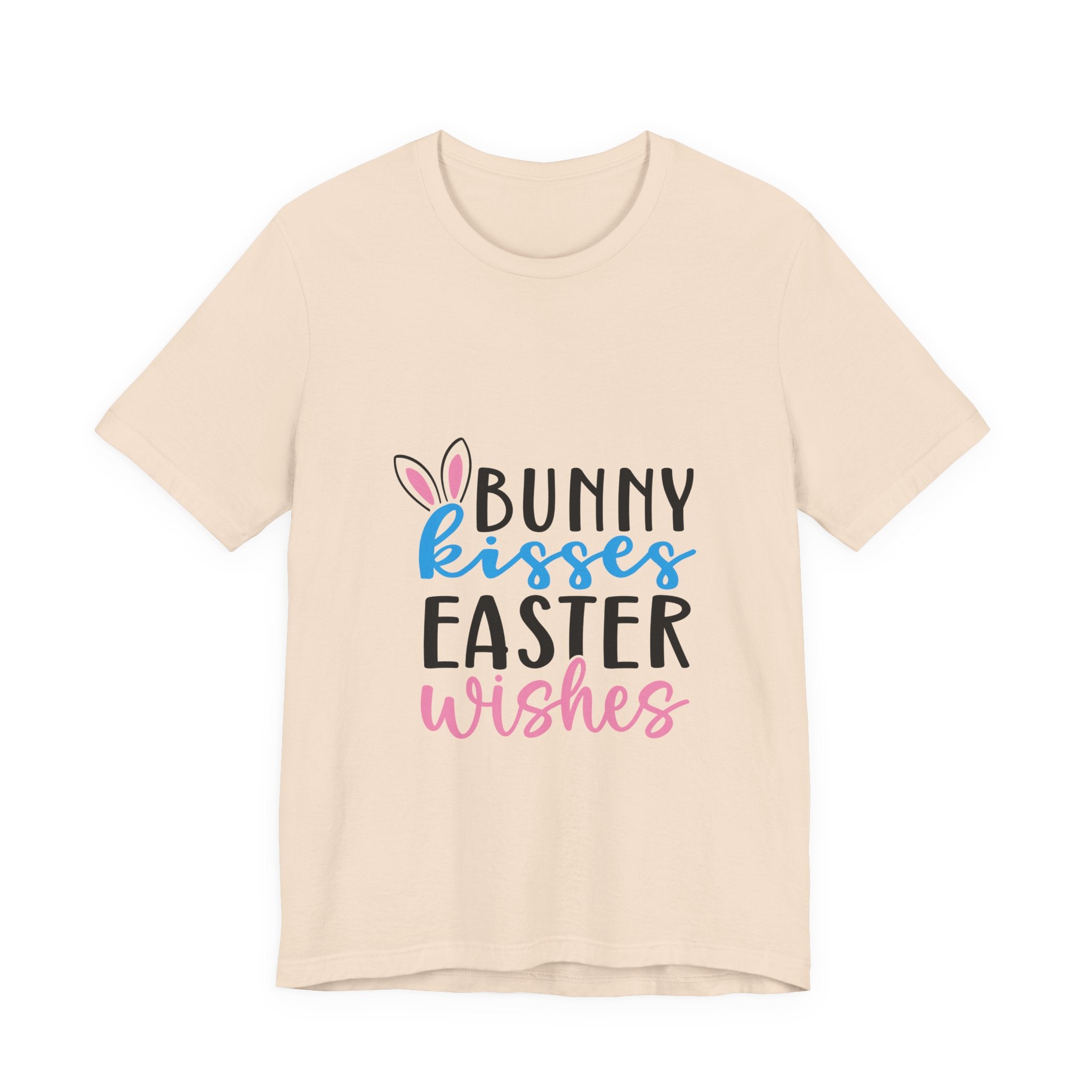 Easter Tee — "Bunny Kisses, Easter Wishes" Graphic Shirt