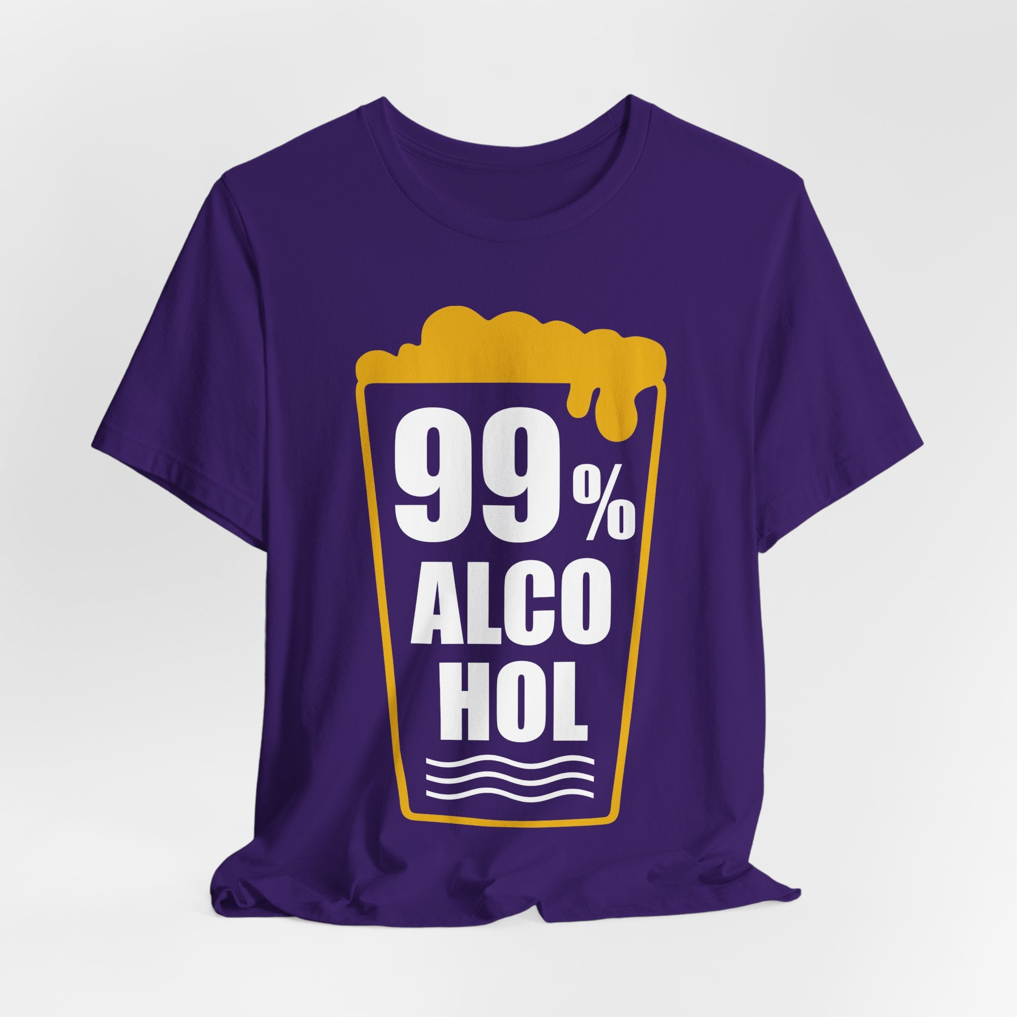 99% Alcohol Beer Glass Graphic Tee