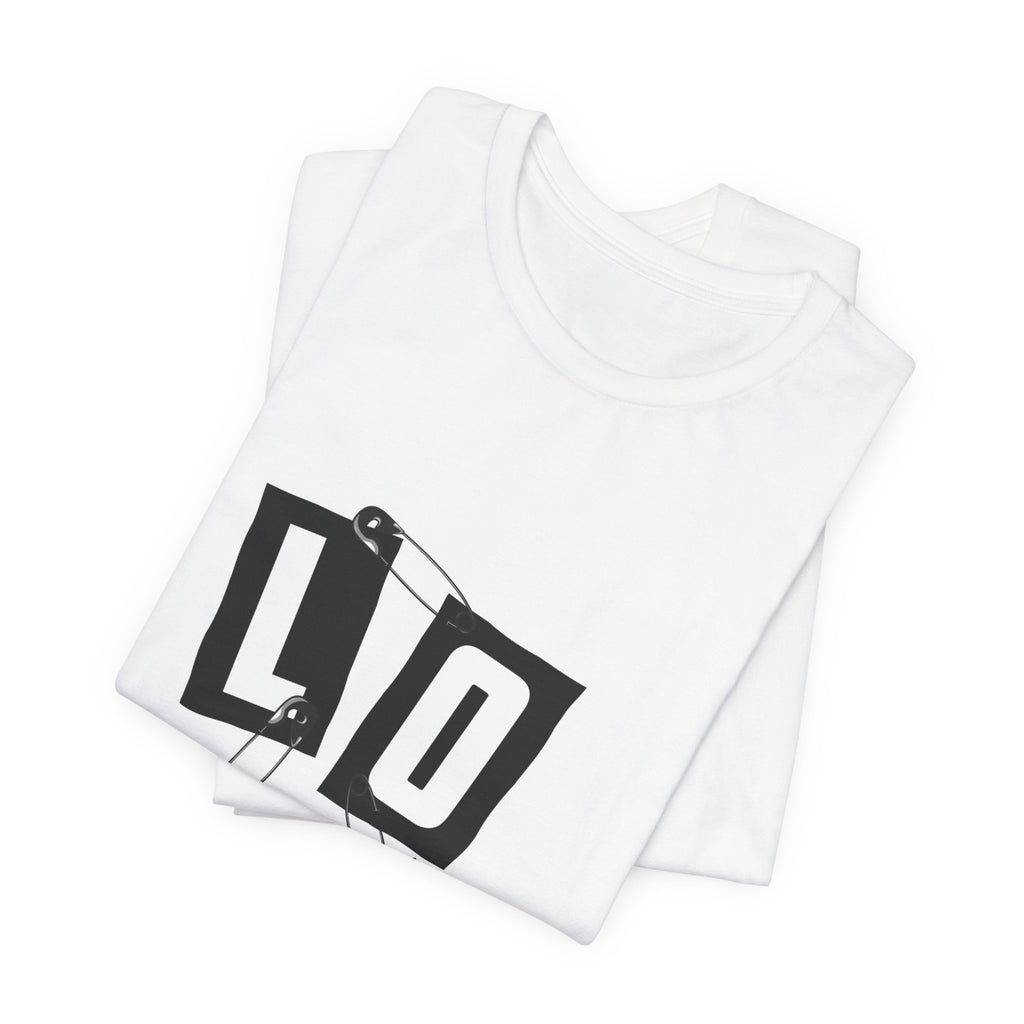 LOVE Safety Pin Graphic Tee — Punk Rock Vintage Valentine T‑Shirt