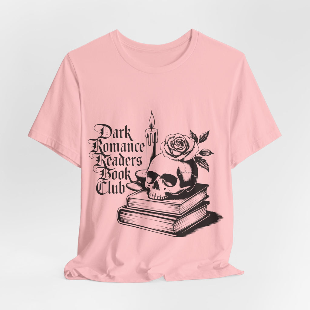 Dark Romance Readers Book Club Tee — Gothic Skull & Rose Booklover Shirt