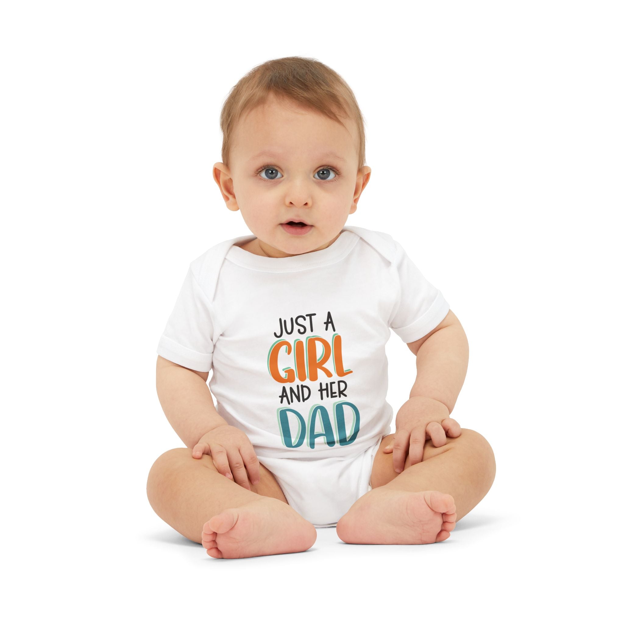 Infant One-Piece – "Just a Girl and Her Dad" Cute Baby Bodysuit