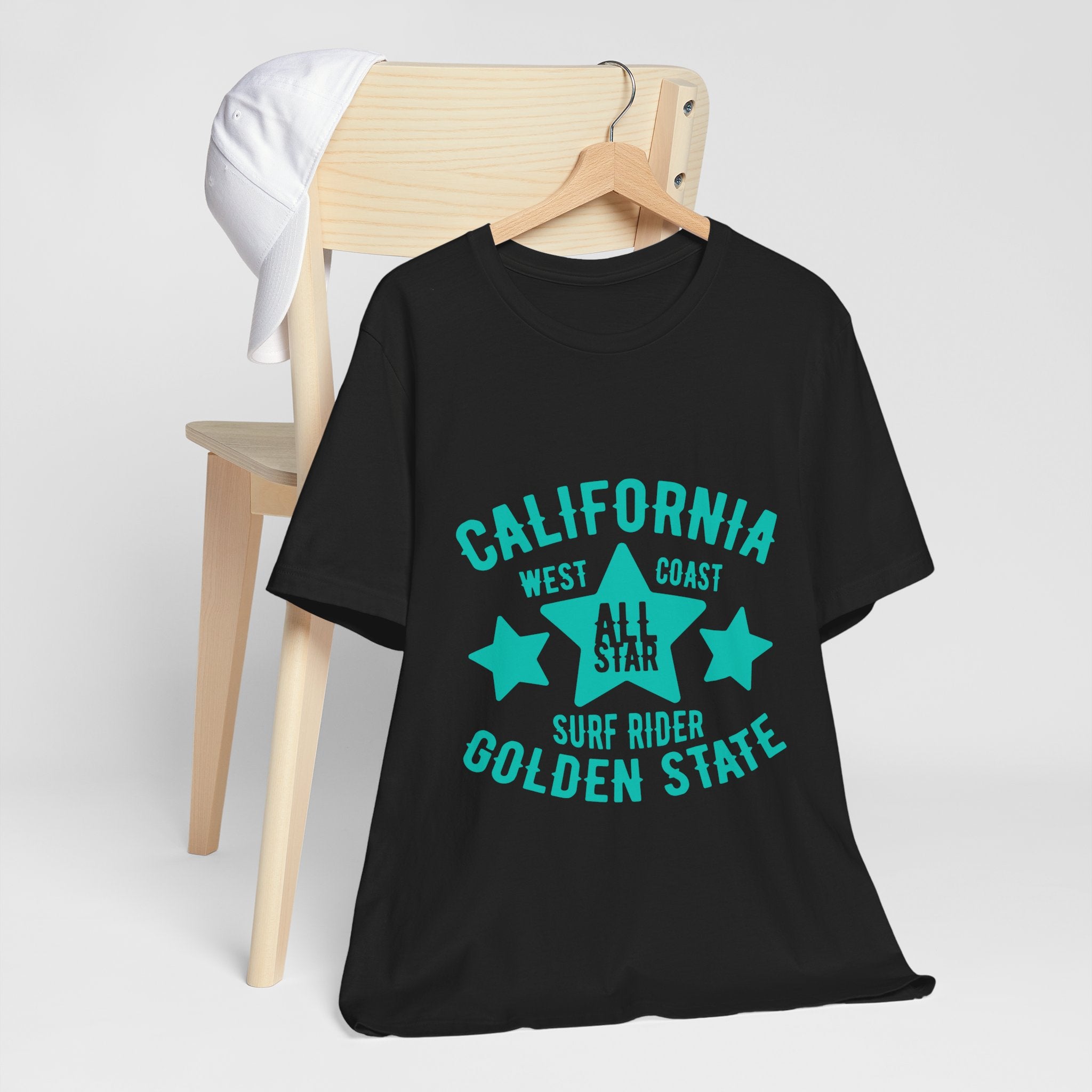 California Golden State Surf Rider Tee — West Coast All Star Graphic T-Shirt