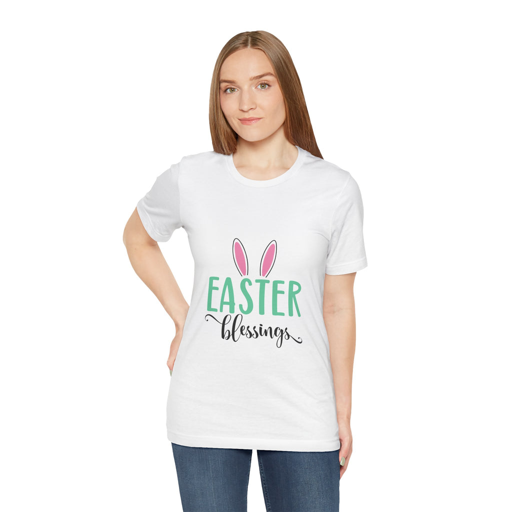 Easter Blessings Tee — Bunny Ears Spring Holiday Shirt