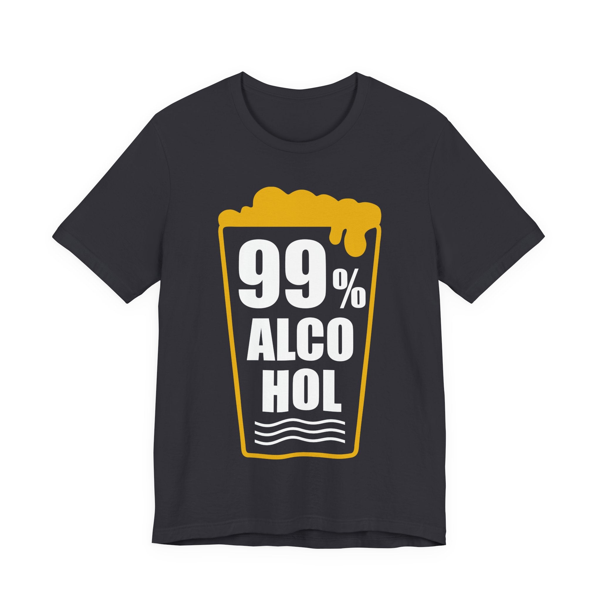 99% Alcohol Beer Glass Graphic Tee