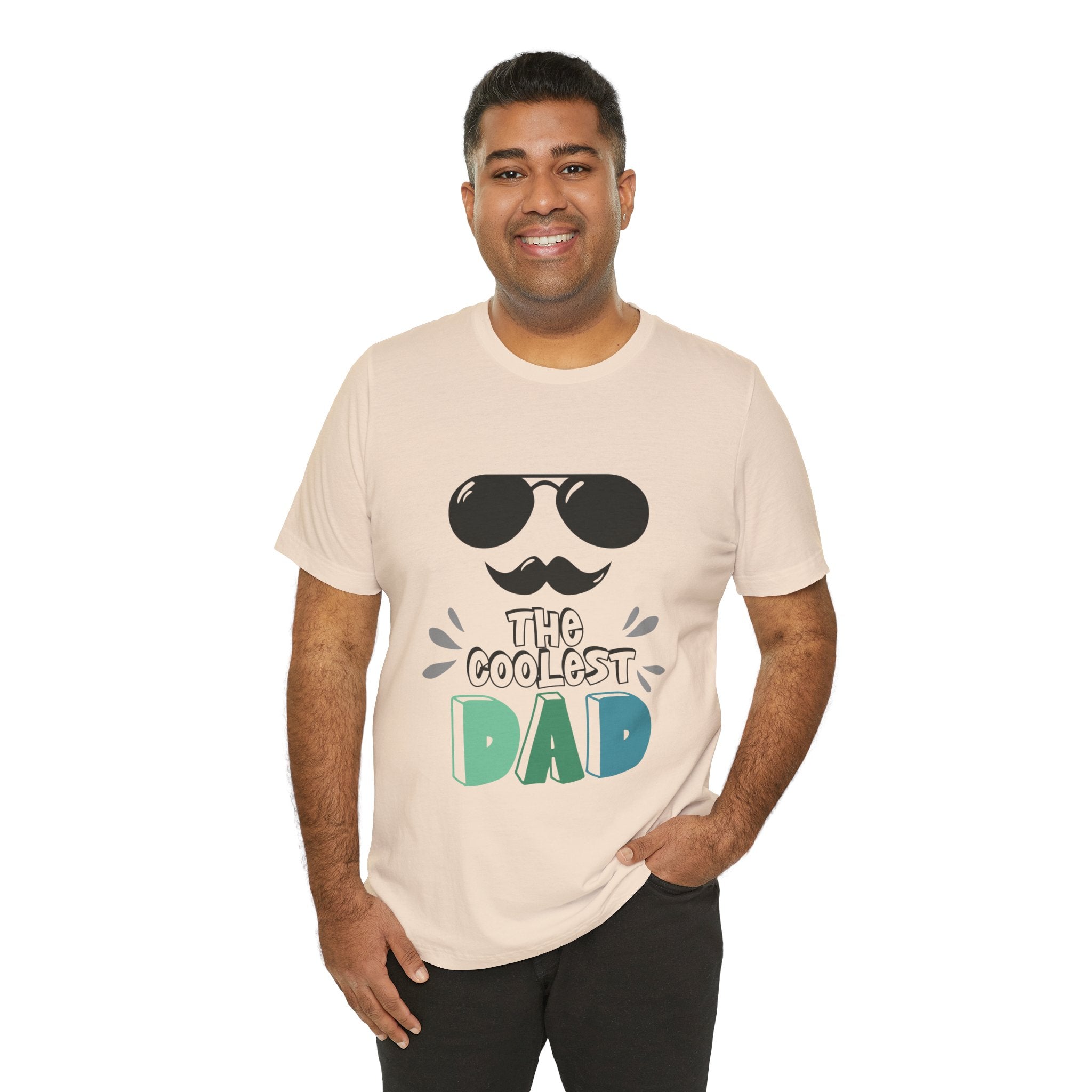 Coolest Dad T-Shirt — Father's Day Sunglasses & Mustache Tee