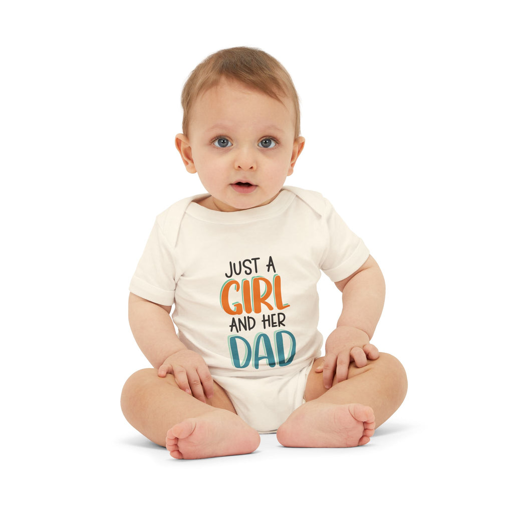 Infant One-Piece – "Just a Girl and Her Dad" Cute Baby Bodysuit