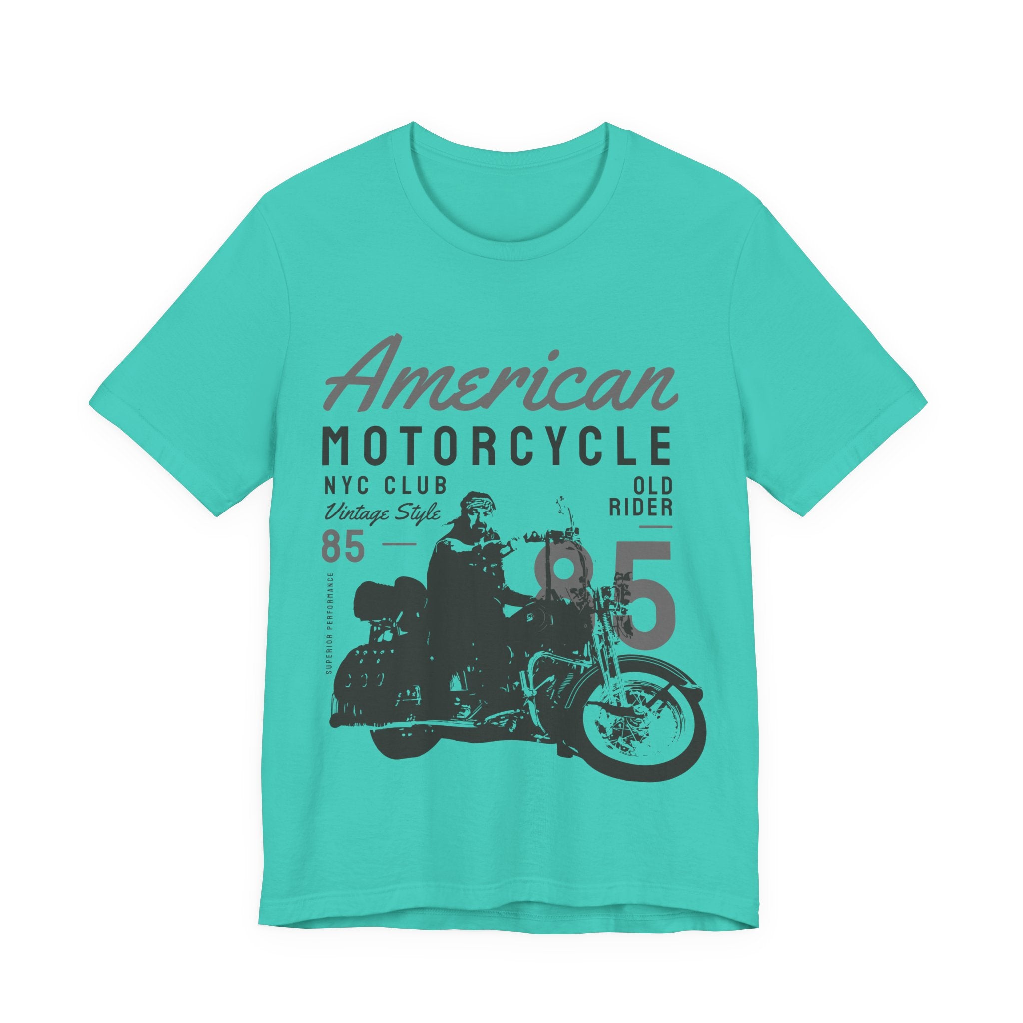 American Motorcycle Vintage Tee — Retro Biker Graphic Shirt