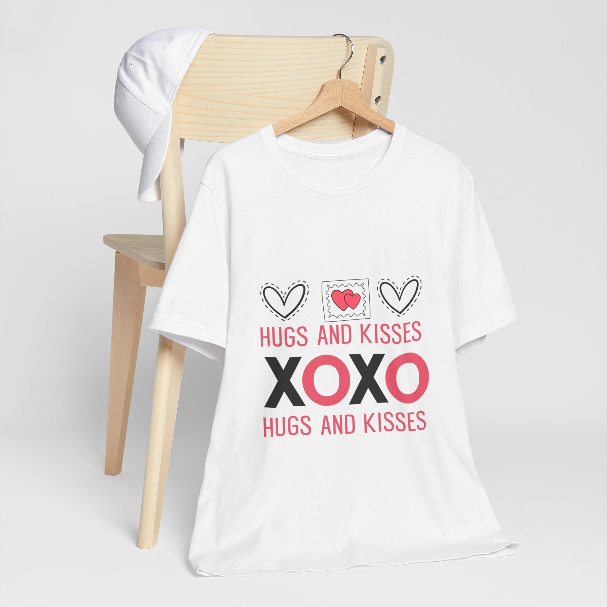 Hugs and Kisses XOXO Tee – Valentine’s Day Heart Graphic T-Shirt