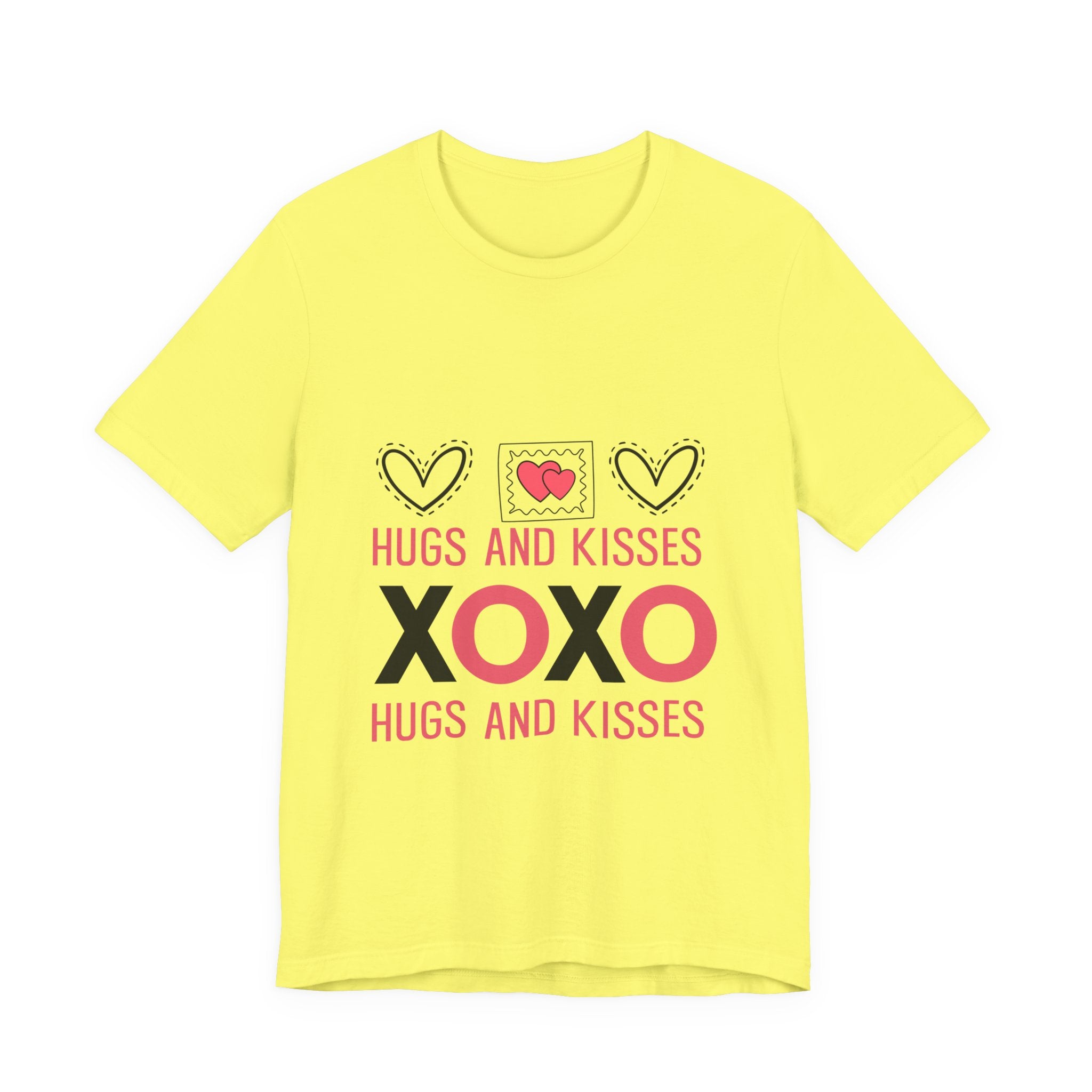Hugs and Kisses XOXO Tee – Valentine’s Day Heart Graphic T-Shirt