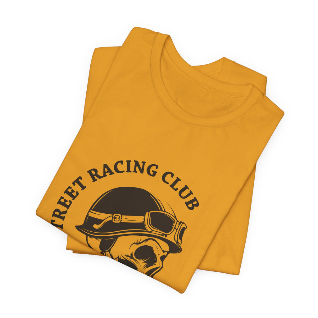 Riders Skull Tee — "Lucky Riders" Street Racing Club Motorcycle T‑Shirt