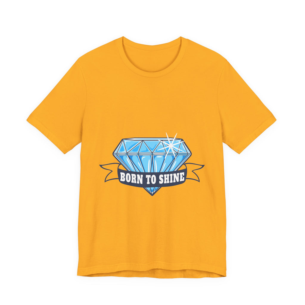Born to Shine Diamond Graphic Tee — Inspirational Casual T‑Shirt