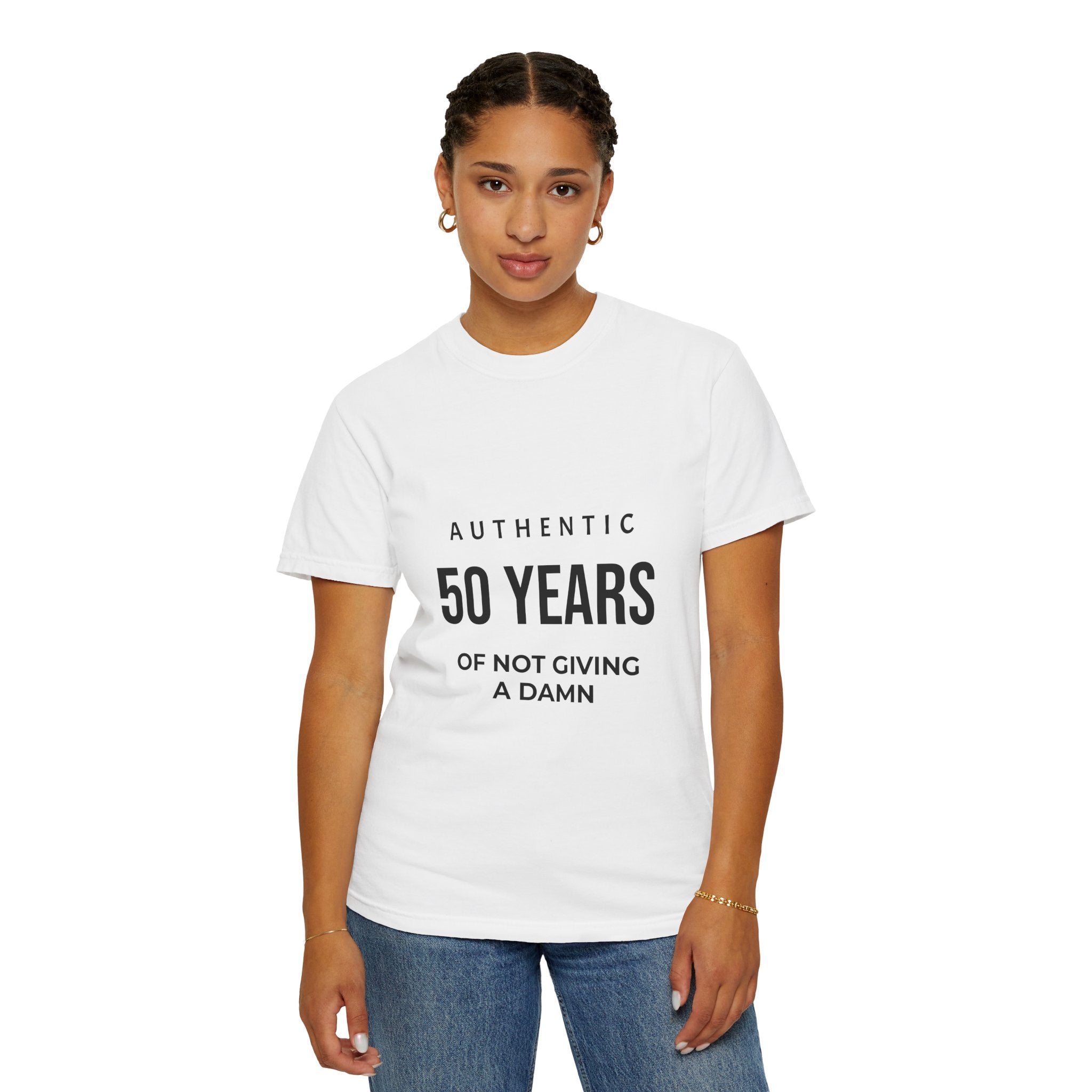 50 Years of Not Giving a Damn T-Shirt — Funny 50th Birthday Tee