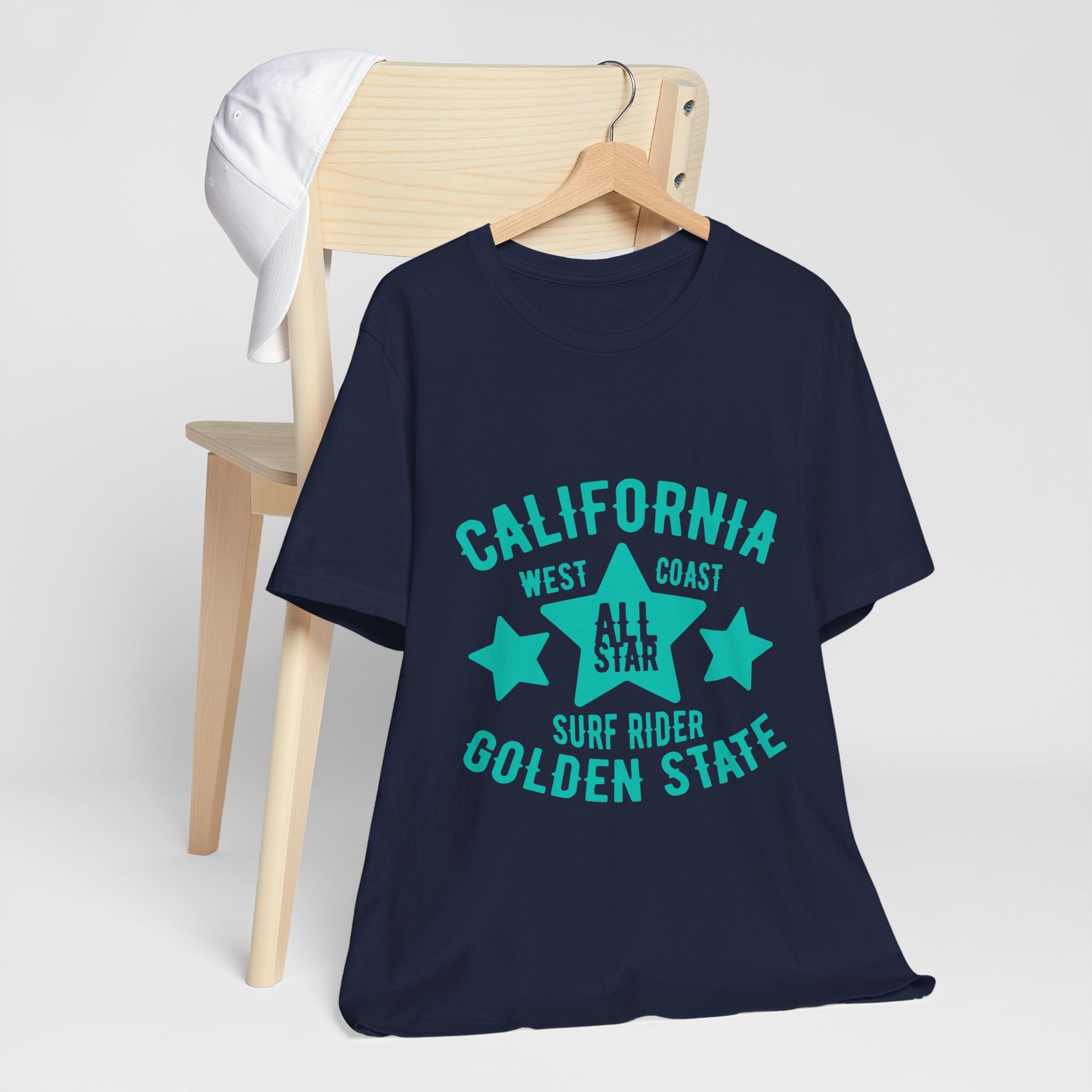 California Golden State Surf Rider Tee — West Coast All Star Graphic T-Shirt