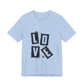 LOVE Safety Pin Graphic Tee — Punk Rock Vintage Valentine T‑Shirt