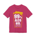 99% Alcohol Beer Glass Graphic Tee