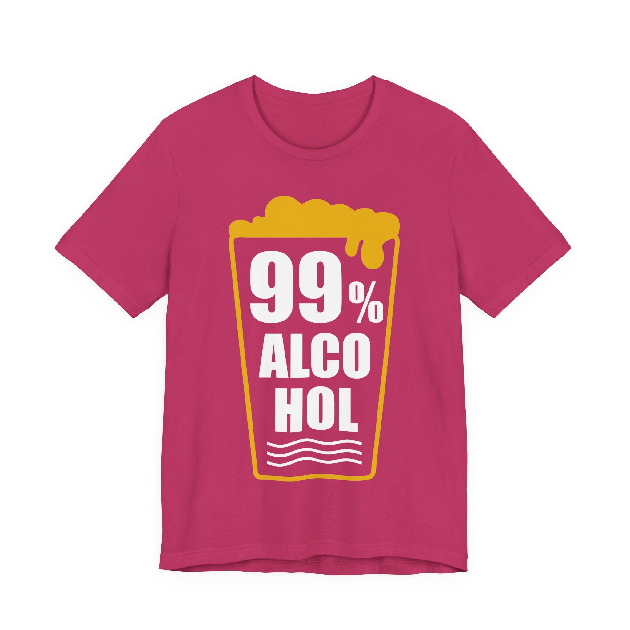 99% Alcohol Beer Glass Graphic Tee