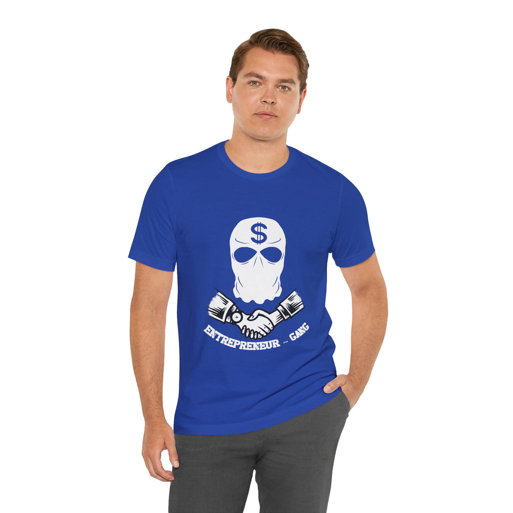 Entrepreneur Gang T-Shirt — Skull Mask Money Logo Tee