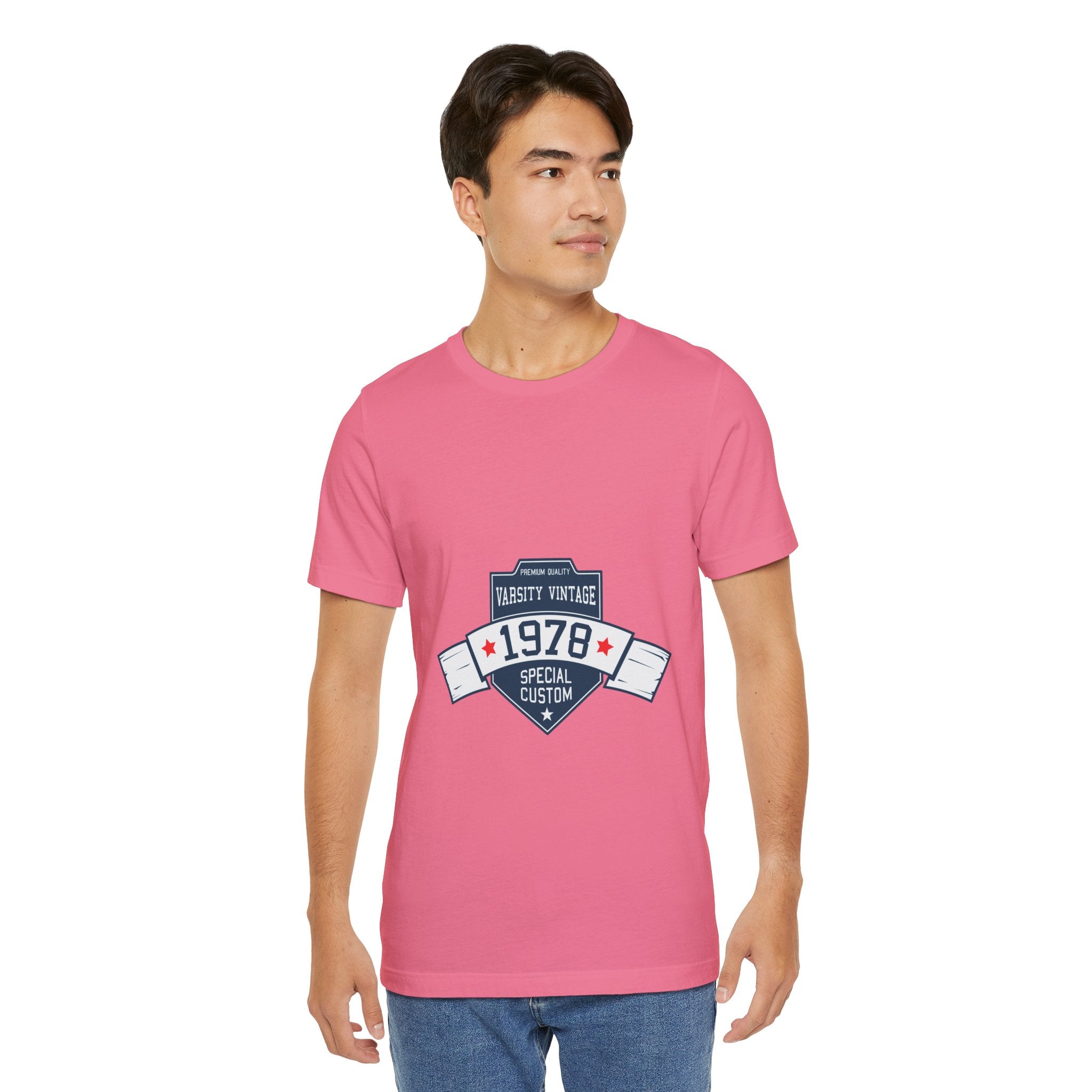 1978 Varsity Vintage Tee — Retro Custom Year Birthday Shirt