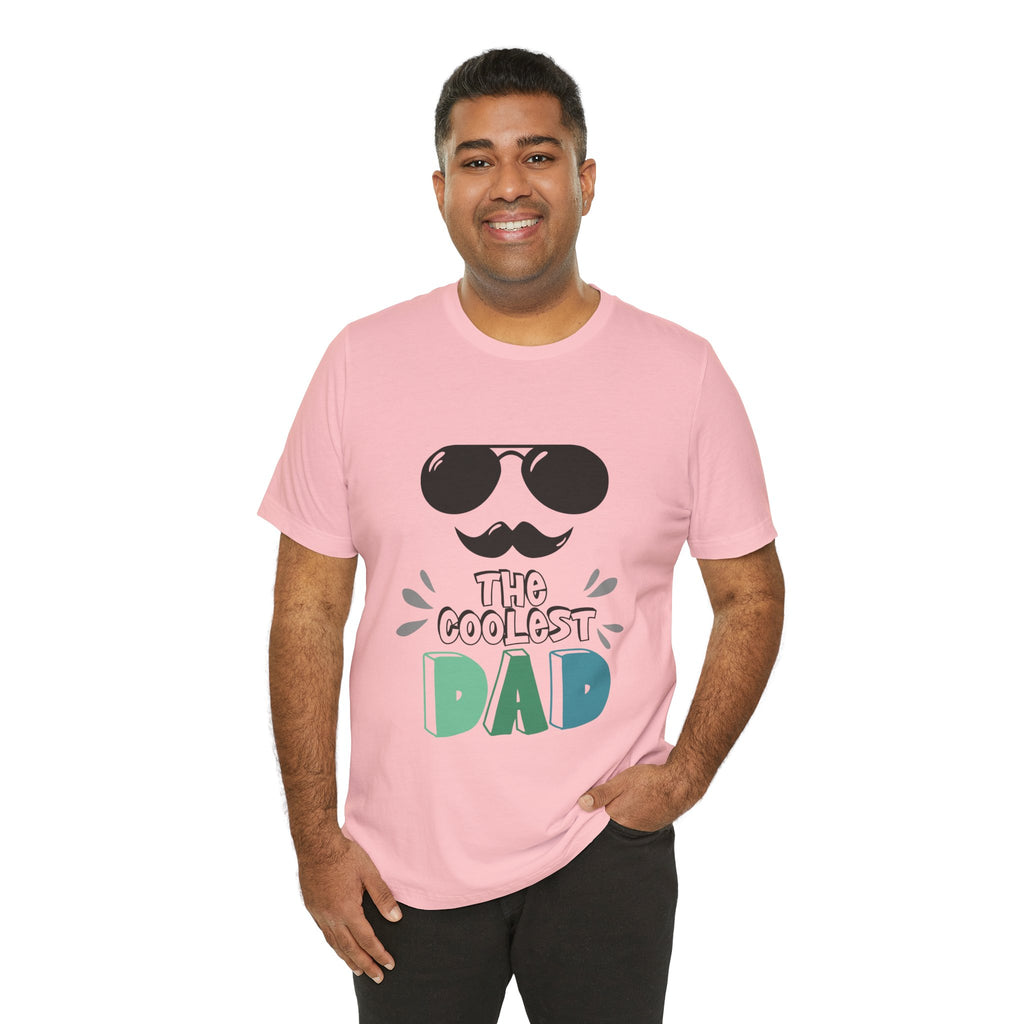 Coolest Dad T-Shirt — Father's Day Sunglasses & Mustache Tee