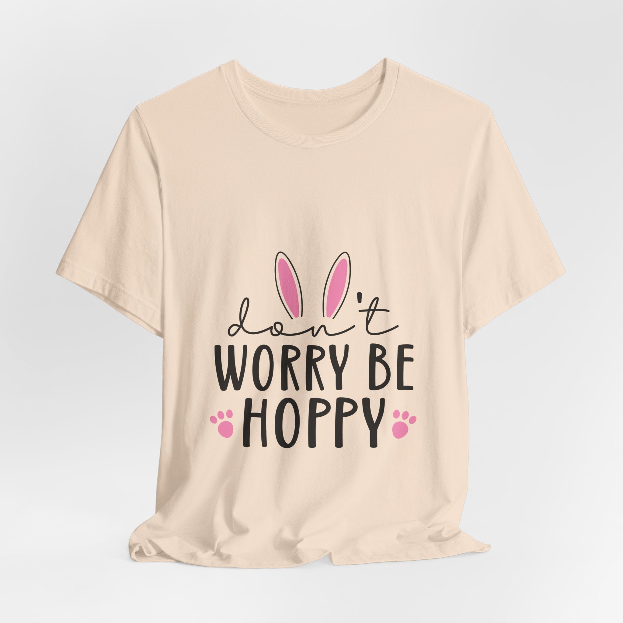 Don’t Worry Be Hoppy Bunny T-Shirt — Cute Easter Graphic Tee