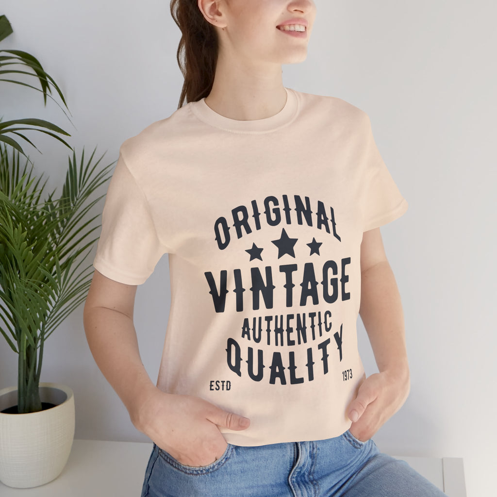 Vintage Graphic Tee – "Original Vintage Authentic Quality" Short Sleeve Shirt