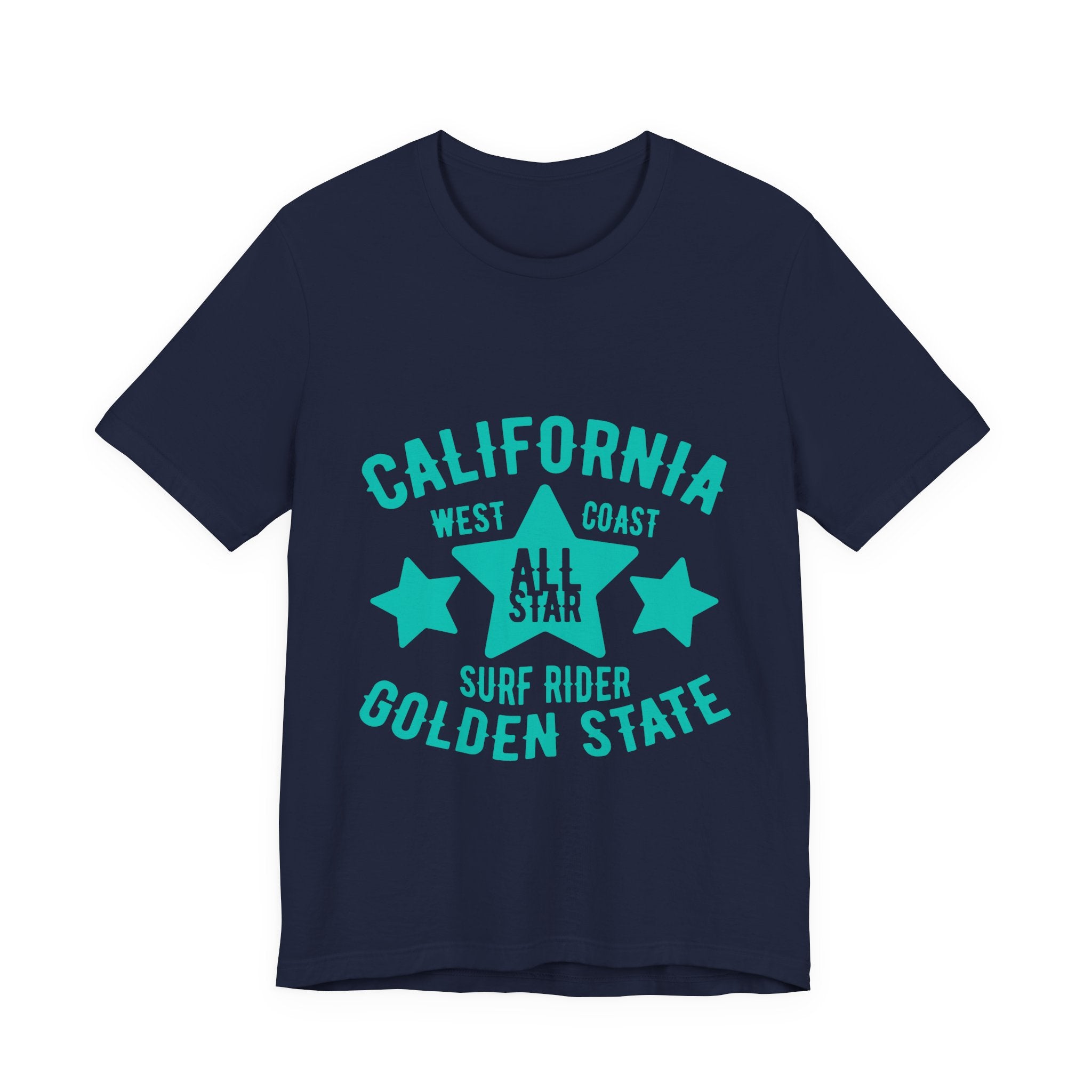 California Golden State Surf Rider Tee — West Coast All Star Graphic T-Shirt
