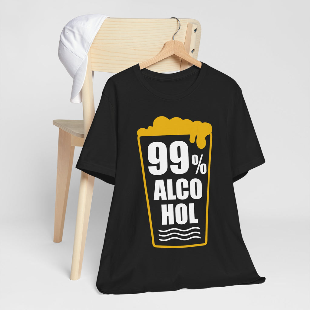 99% Alcohol Beer Glass Graphic Tee