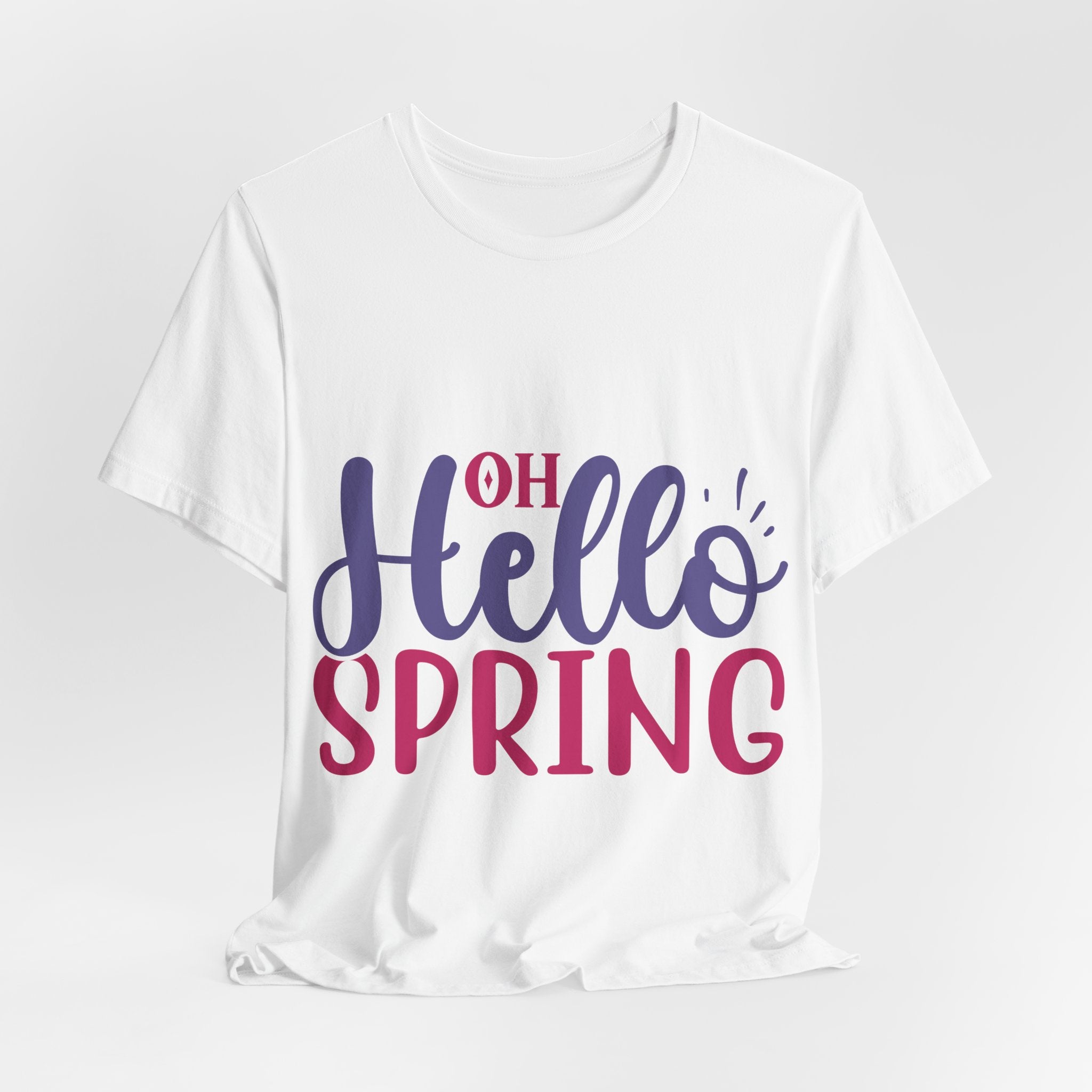 Hello Spring T-Shirt – "Oh Hello Spring" Colorful Graphic Tee for Springtime