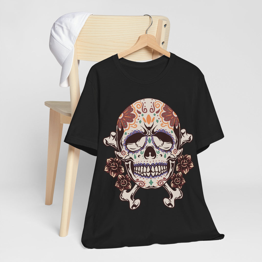 Sugar Skull Tee — Floral Day of the Dead Skull T-Shirt