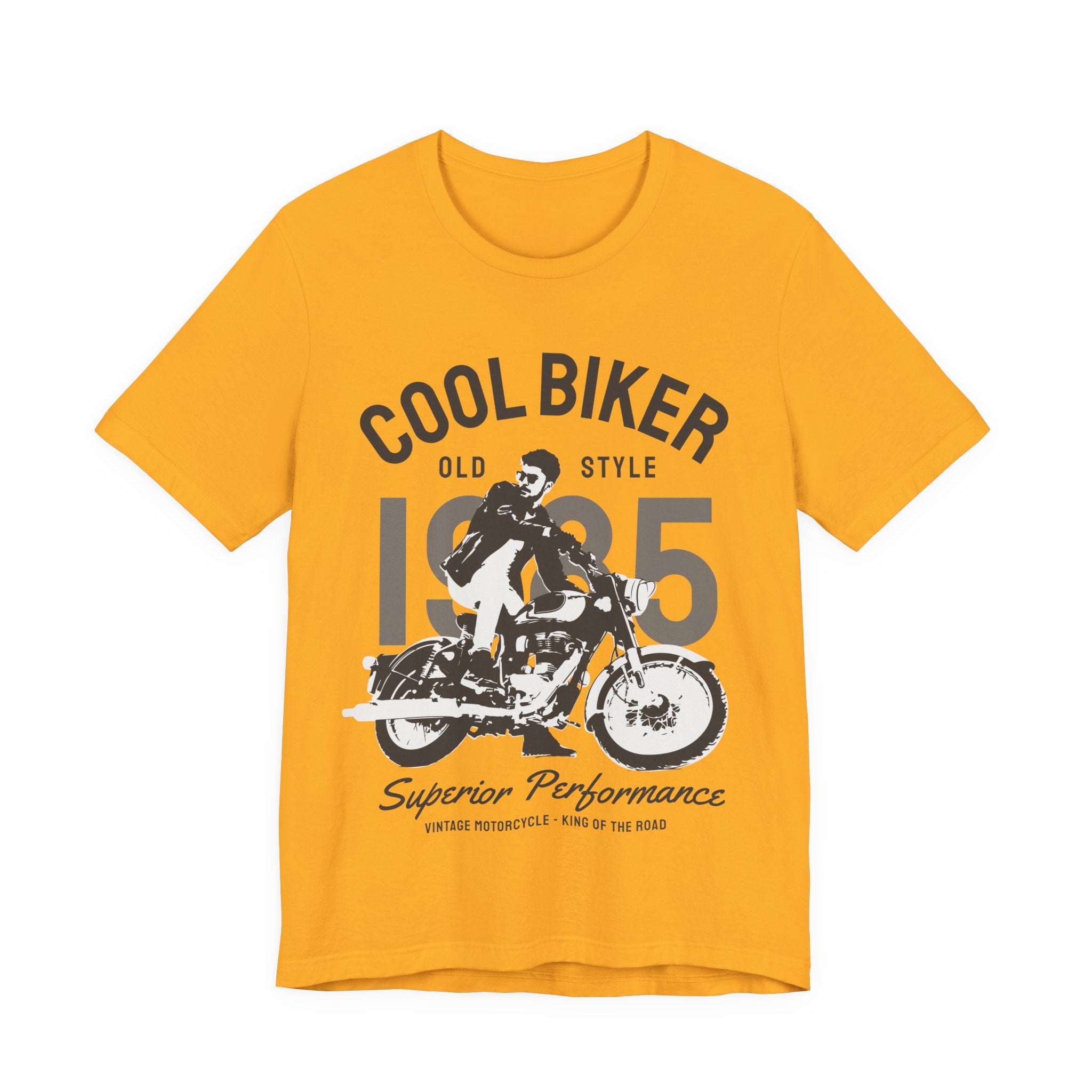 Cool Biker 1985 Tee — Vintage Motorcycle T‑Shirt