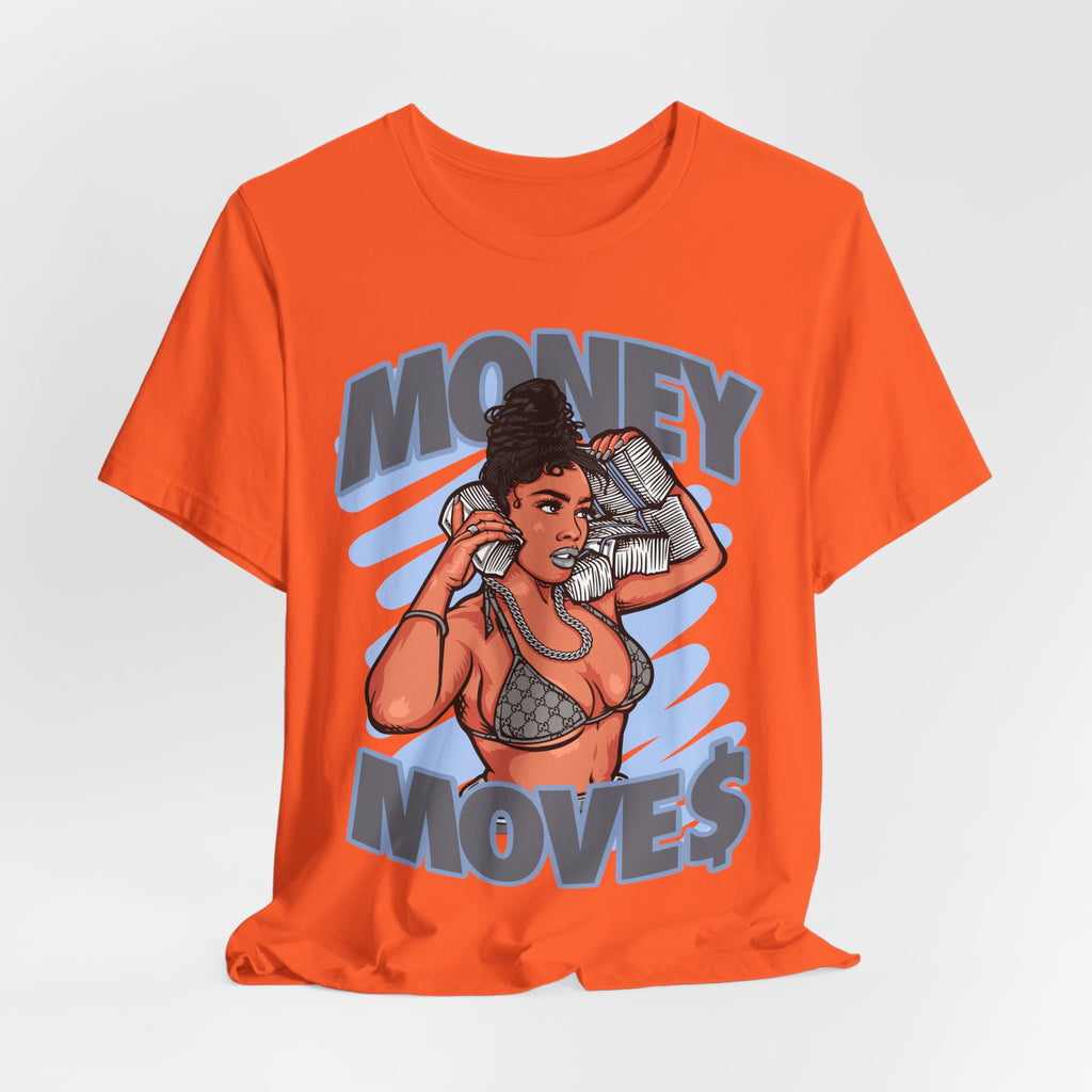 Money Moves T-Shirt — Graphic 'Money Move' Woman with Cash Tee