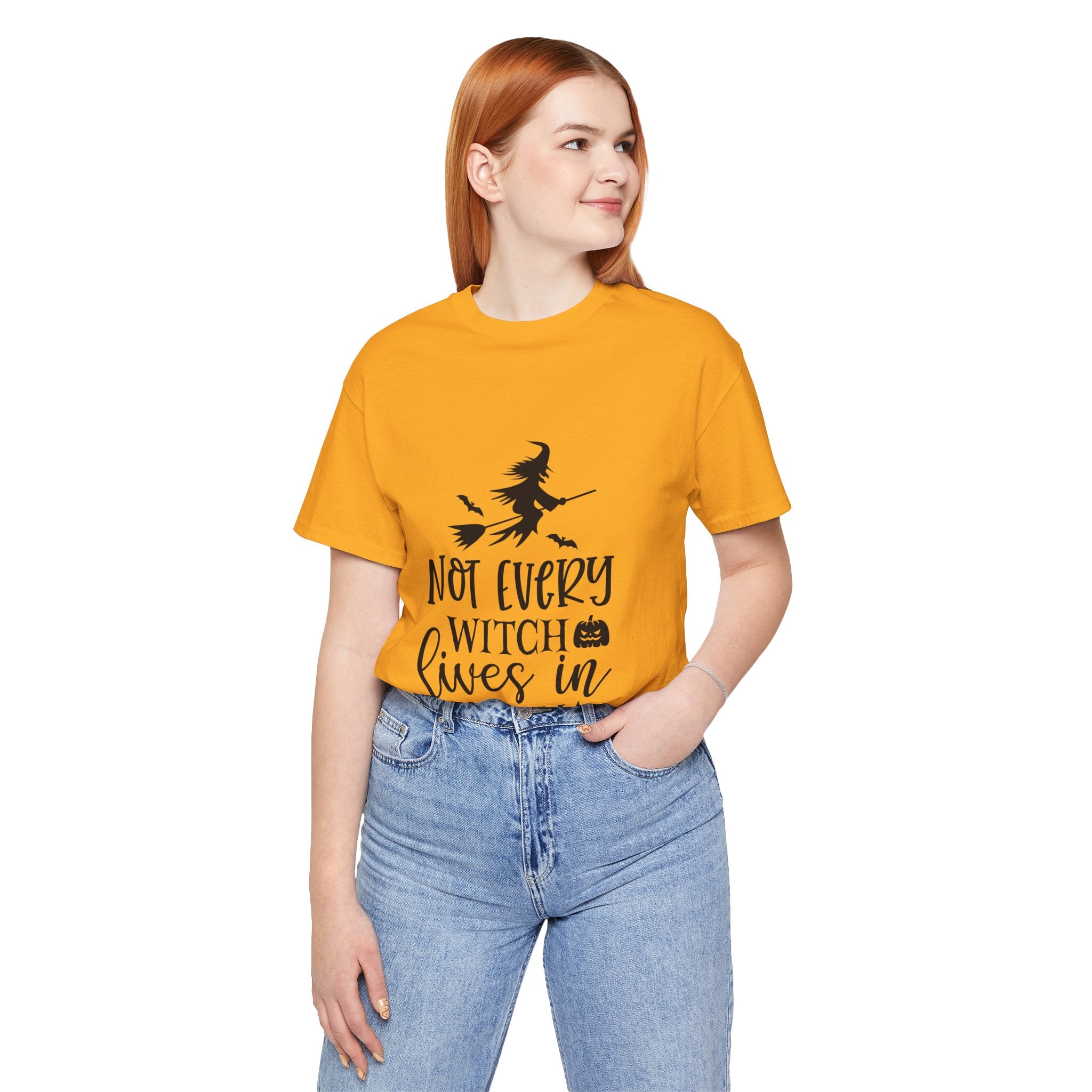 Witch T-Shirt "Not Every Witch Lives in Salem" – Halloween Witchy Graphic Tee