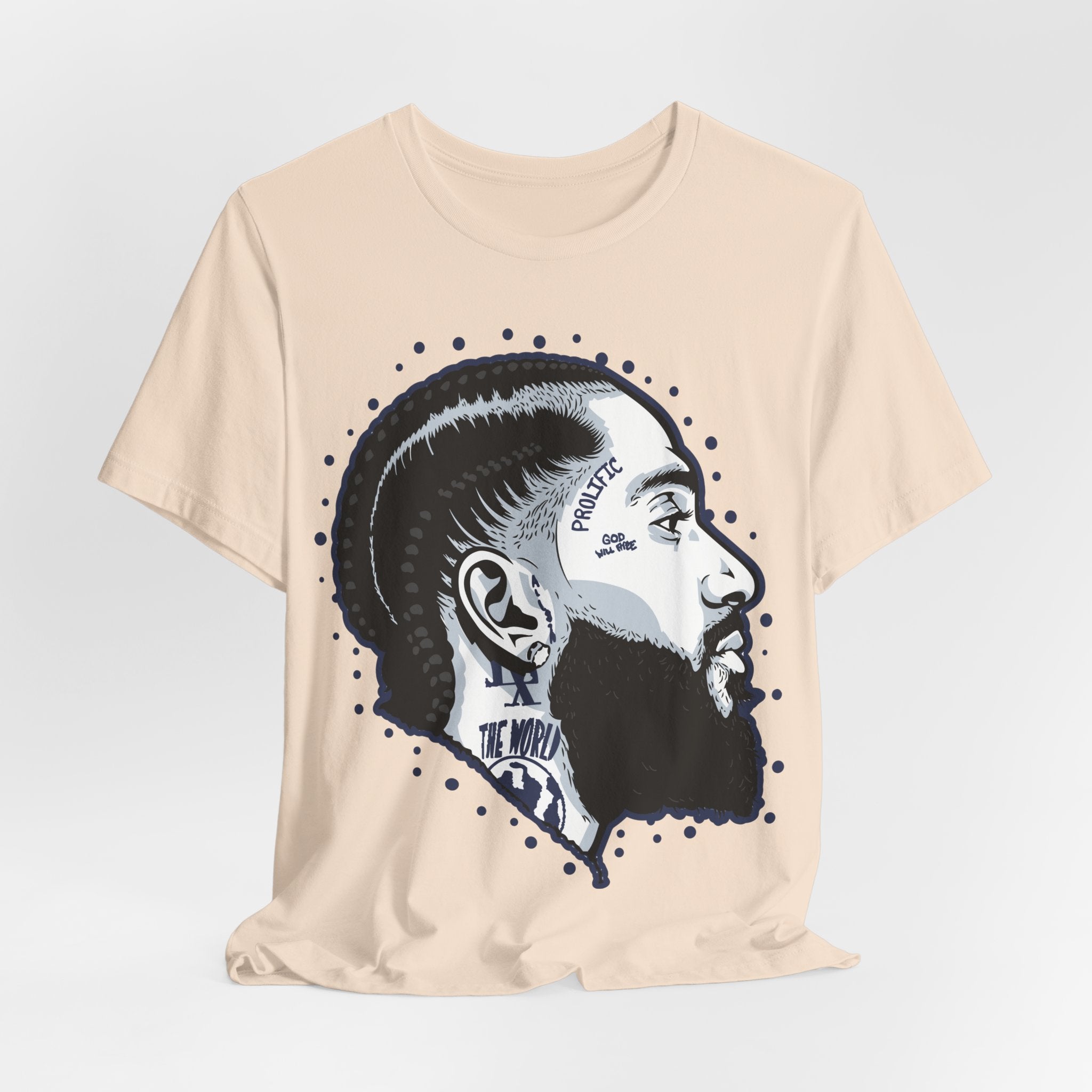 Graphic Tee — Black Profile Portrait Illustration T-Shirt
