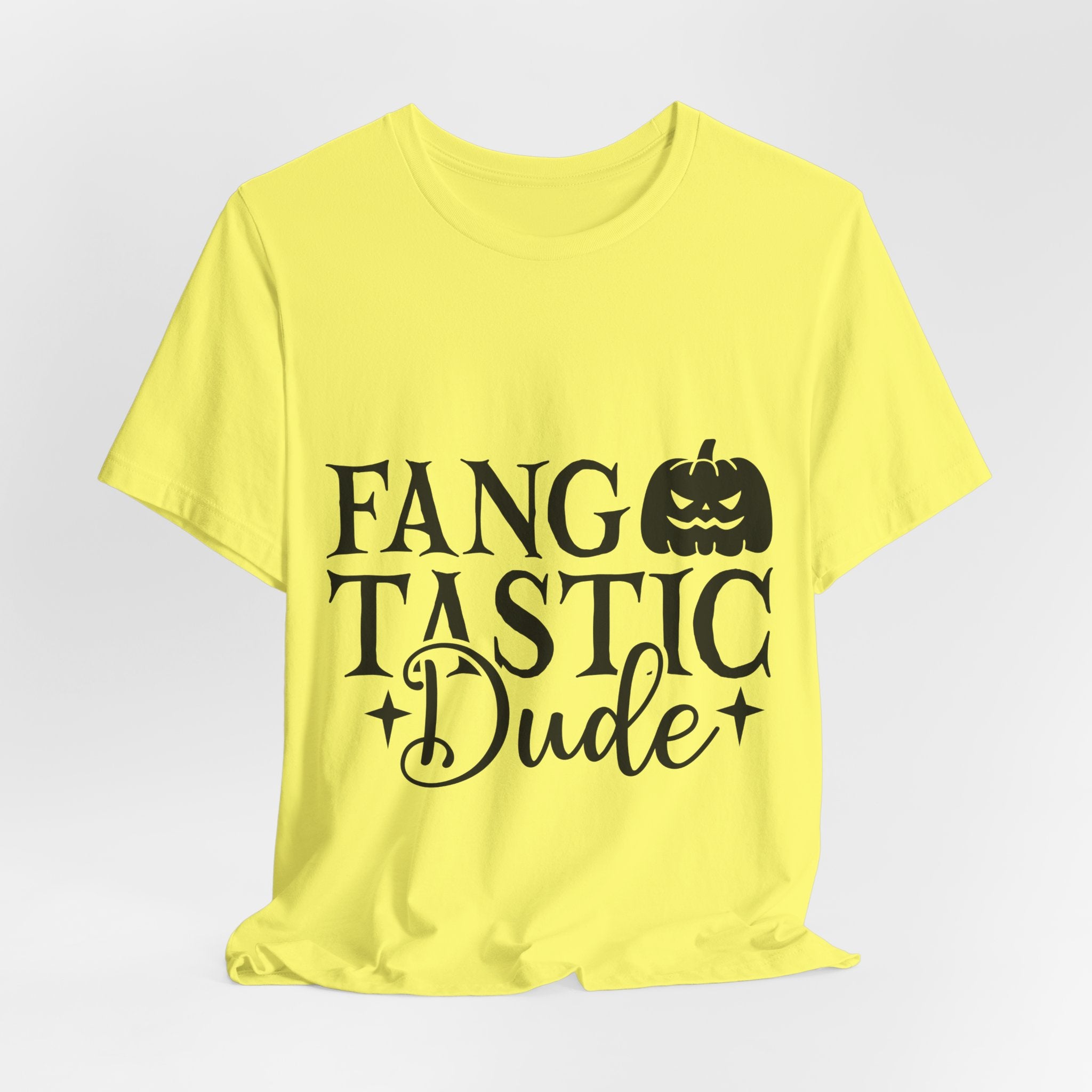 Fangtastic Dude Halloween Tee — Funny Pumpkin Vampire Graphic T-Shirt