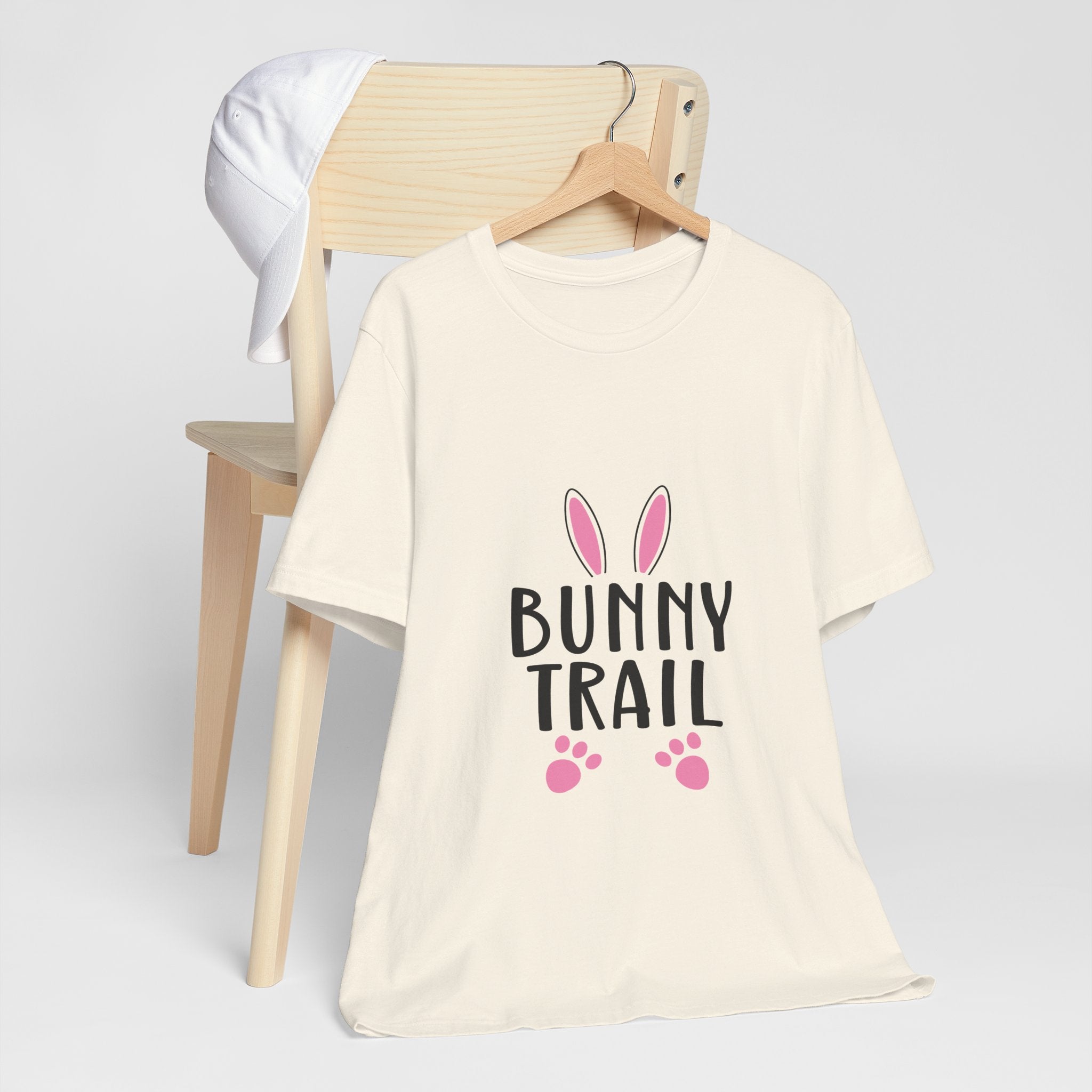 Bunny Trail T‑Shirt — Cute Easter Bunny Ears & Paws Tee