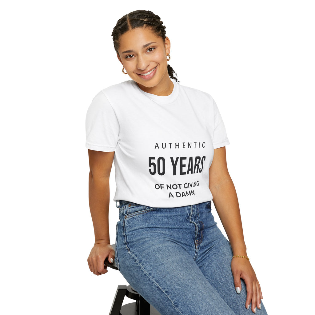 50 Years of Not Giving a Damn T-Shirt — Funny 50th Birthday Tee