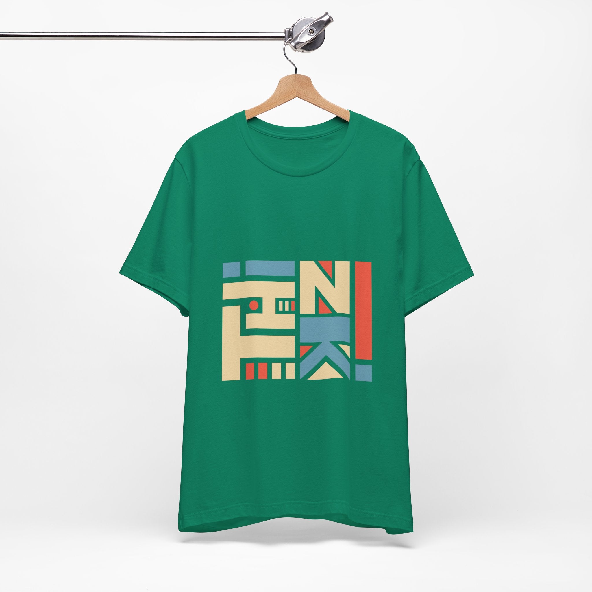 Geometric Retro Block Tee