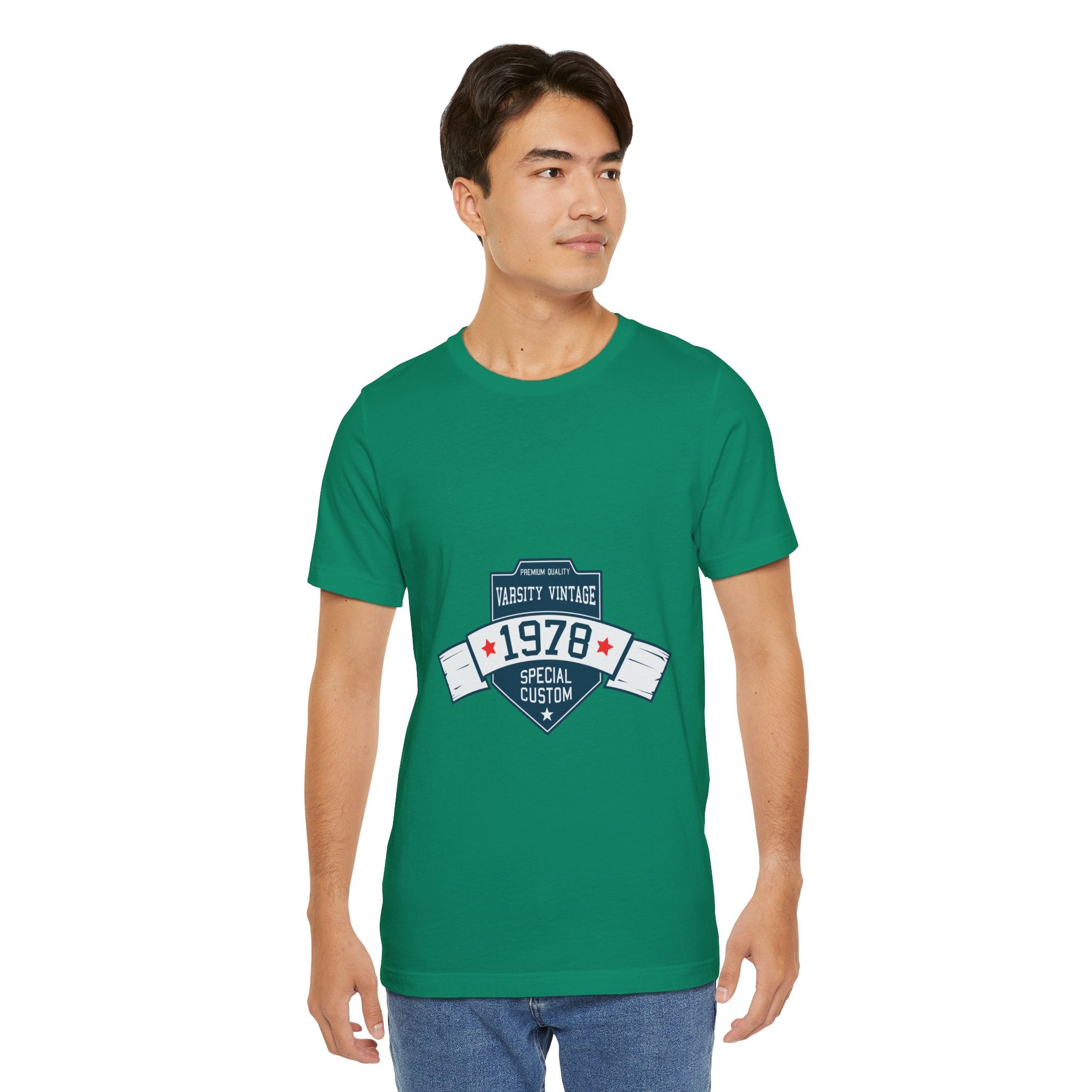1978 Varsity Vintage Tee — Retro Custom Year Birthday Shirt