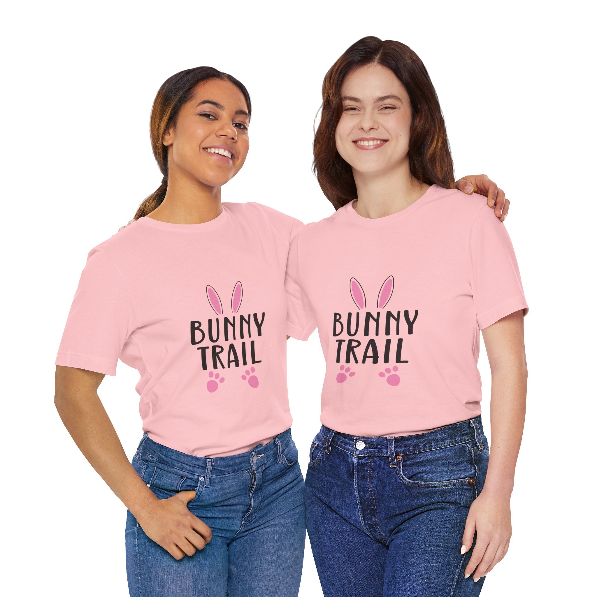 Bunny Trail T‑Shirt — Cute Easter Bunny Ears & Paws Tee