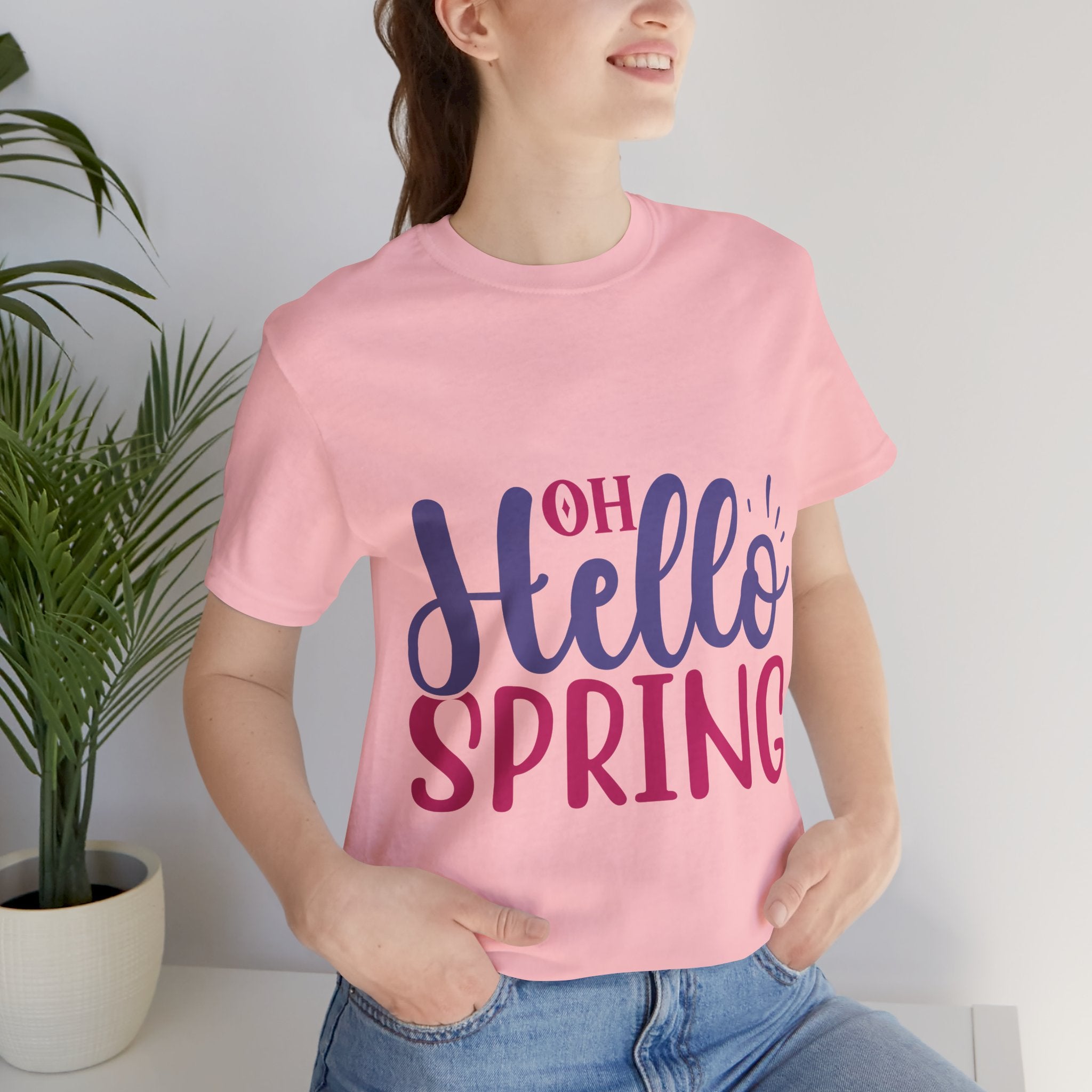 Hello Spring T-Shirt – "Oh Hello Spring" Colorful Graphic Tee for Springtime