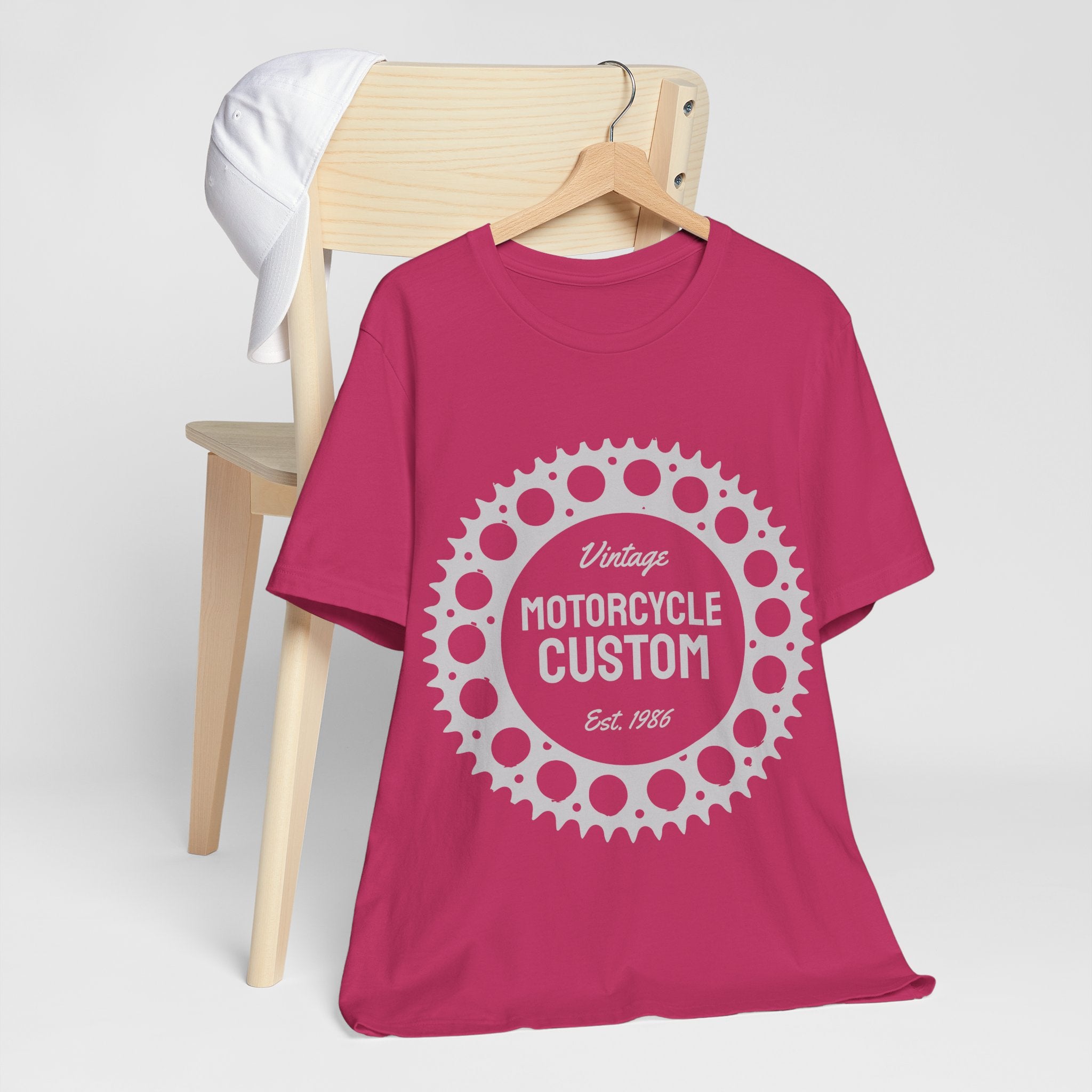 Vintage Motorcycle Custom Tee — 'Motorcycle Custom' Graphic T-Shirt