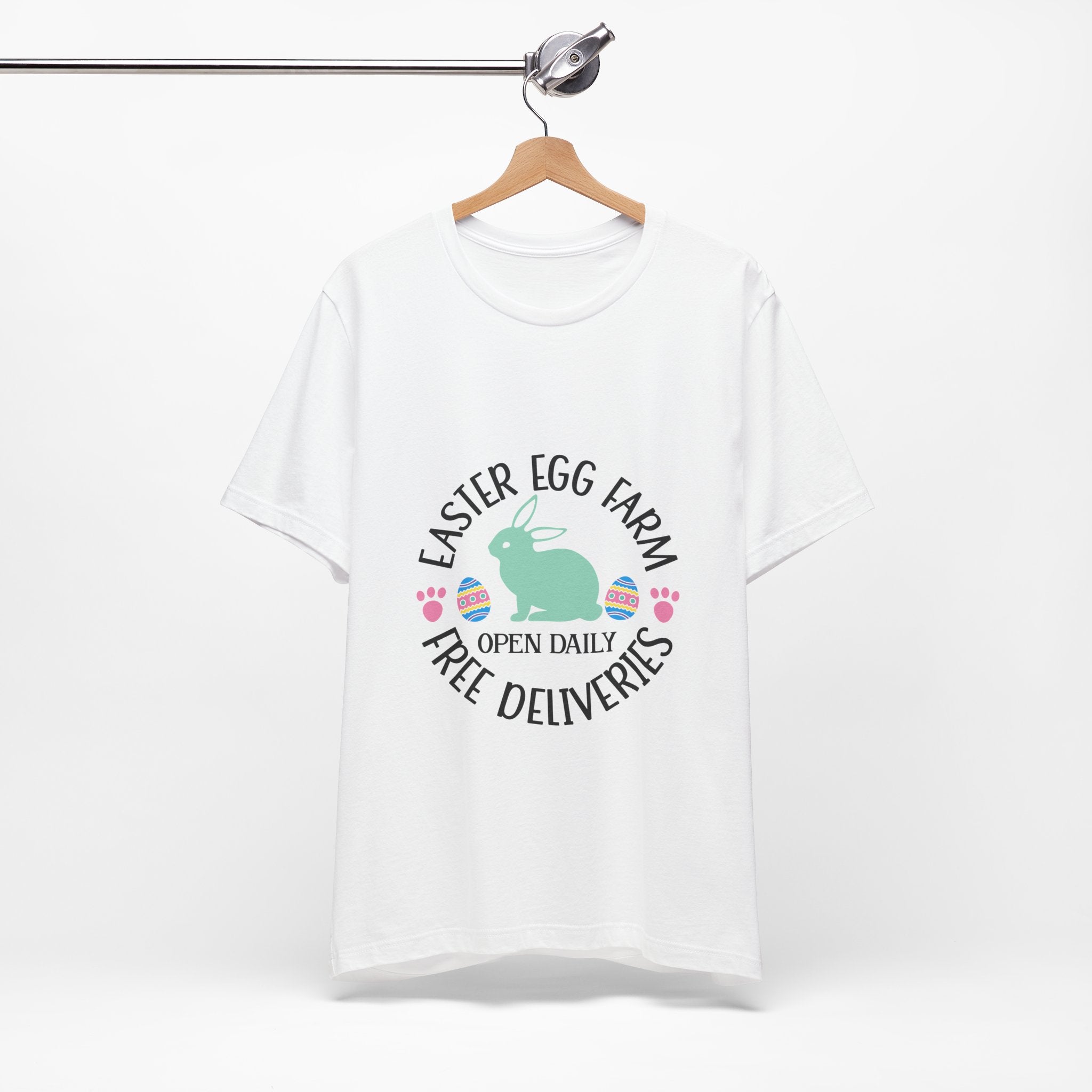 Easter Egg Farm T-Shirt – "Free Deliveries" Bunny Tee