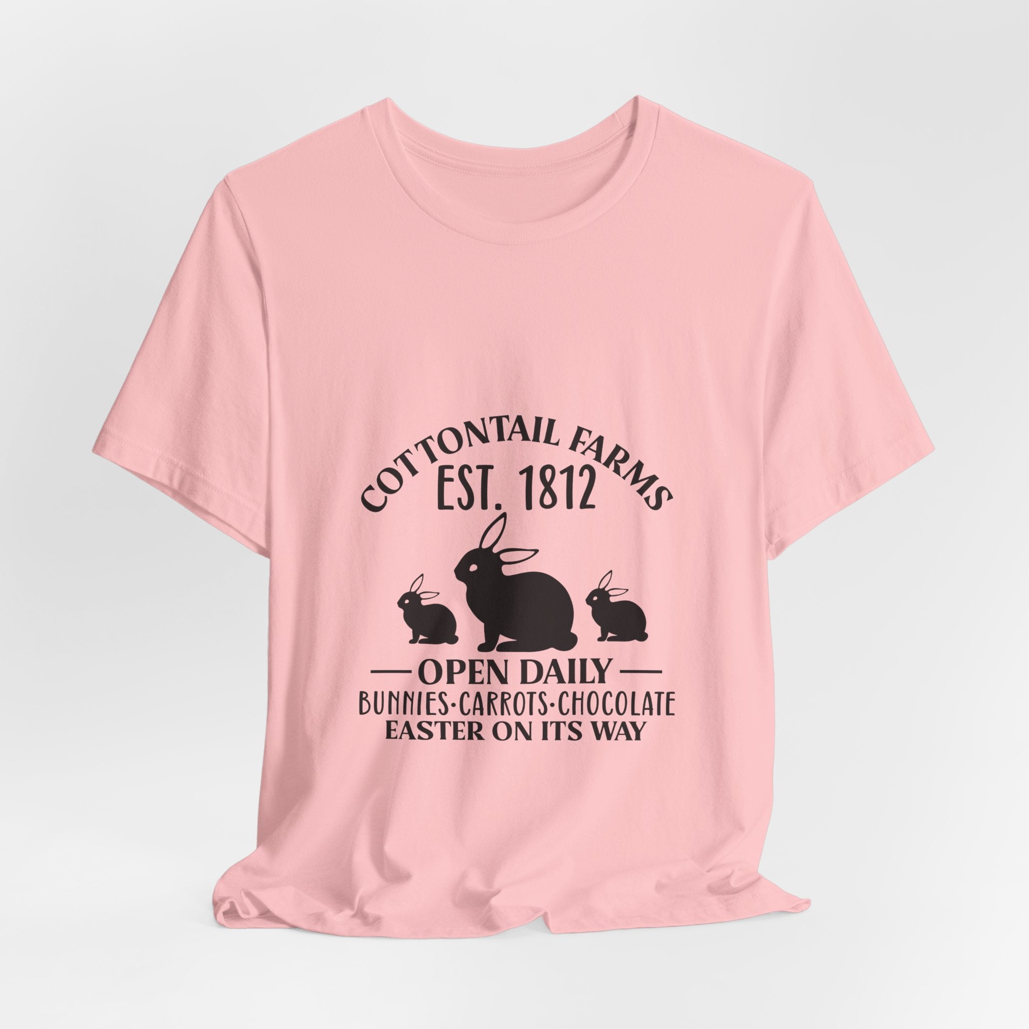 Easter Bunny Farm T-Shirt — "Cottontail Farms Est. 1812" Vintage Easter Tee