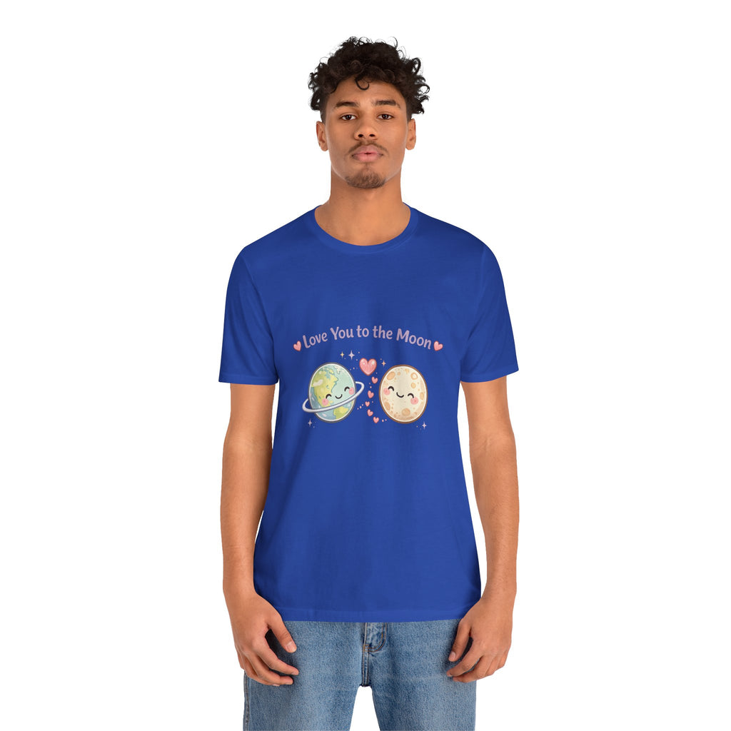 Love You to the Moon T-Shirt — Cute Planet & Moon Couple Tee