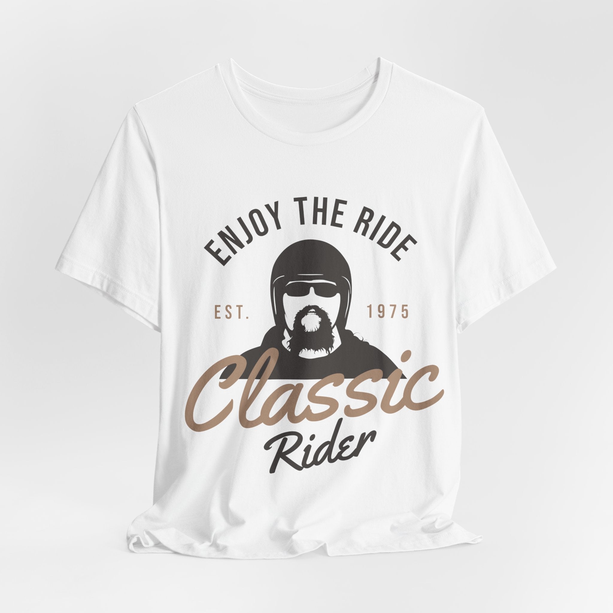 Classic Rider Tee — "Enjoy the Ride" Vintage Motorcycle Shirt