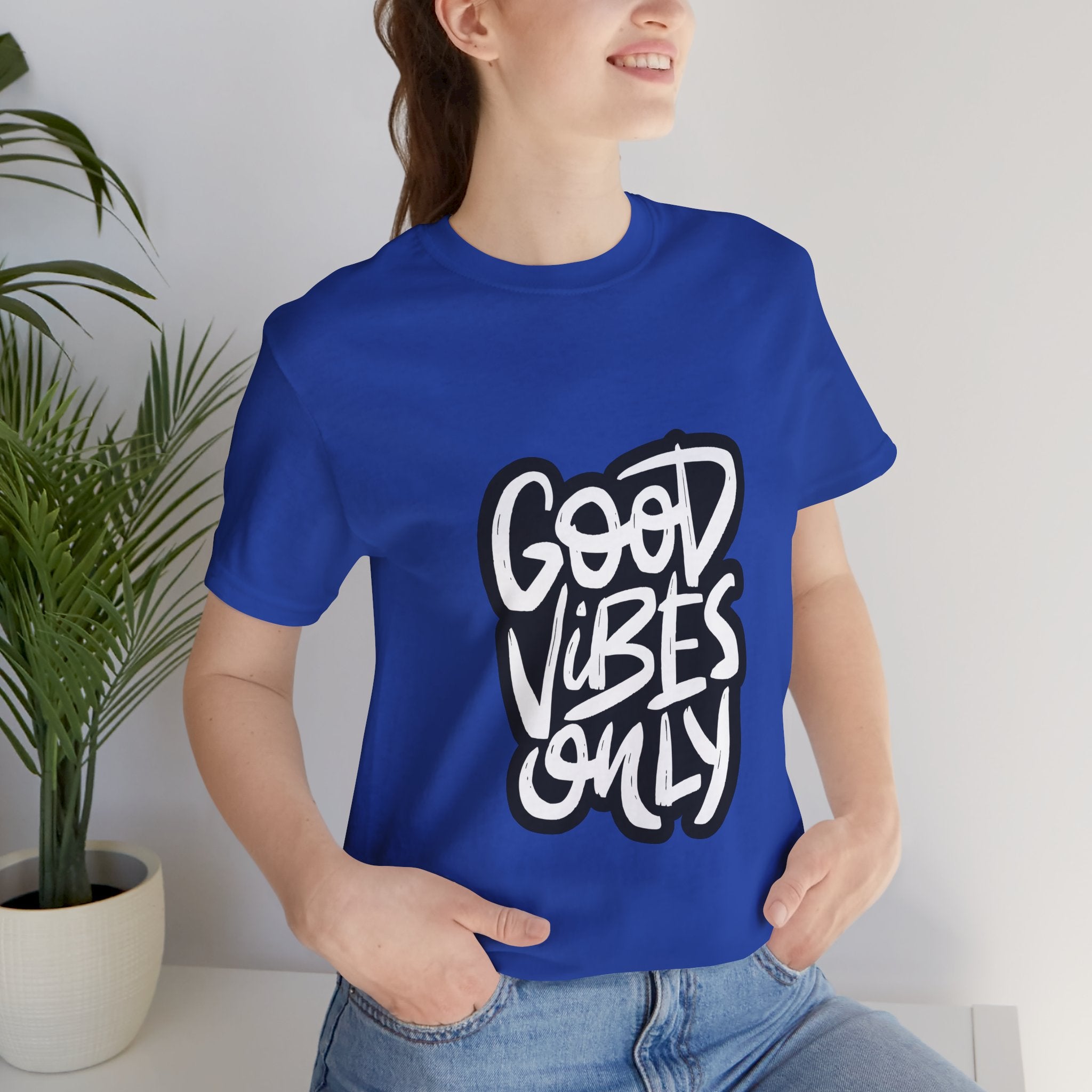 Good Vibes Only T-Shirt — Handlettered Positive Message Tee