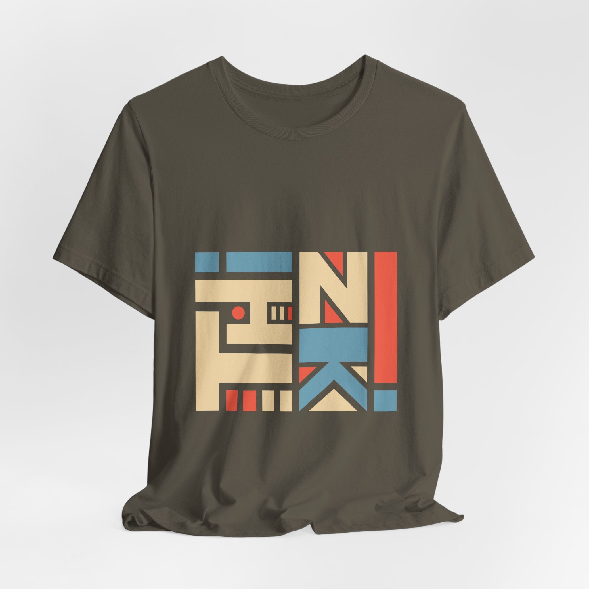 Geometric Retro Block Tee