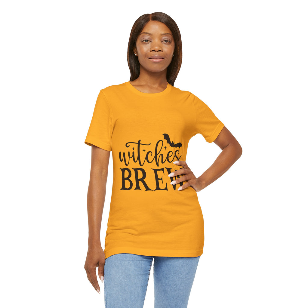 Witches Brew Halloween Tee — Spooky Bat Graphic T-Shirt